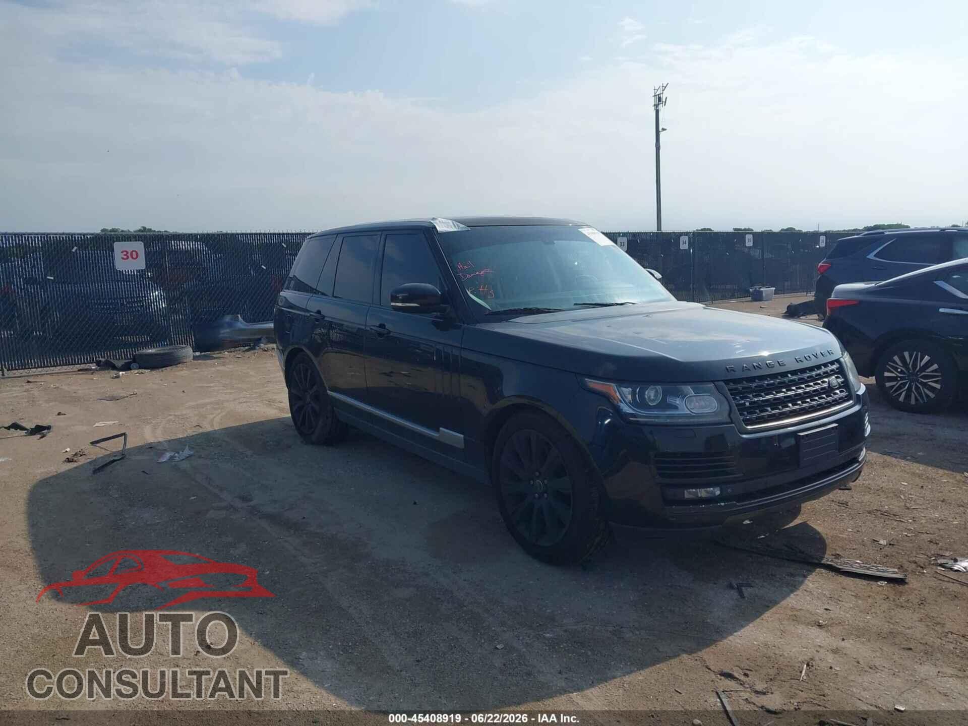 LAND ROVER RANGE ROVER 2013 - SALGS2DF1DA103715