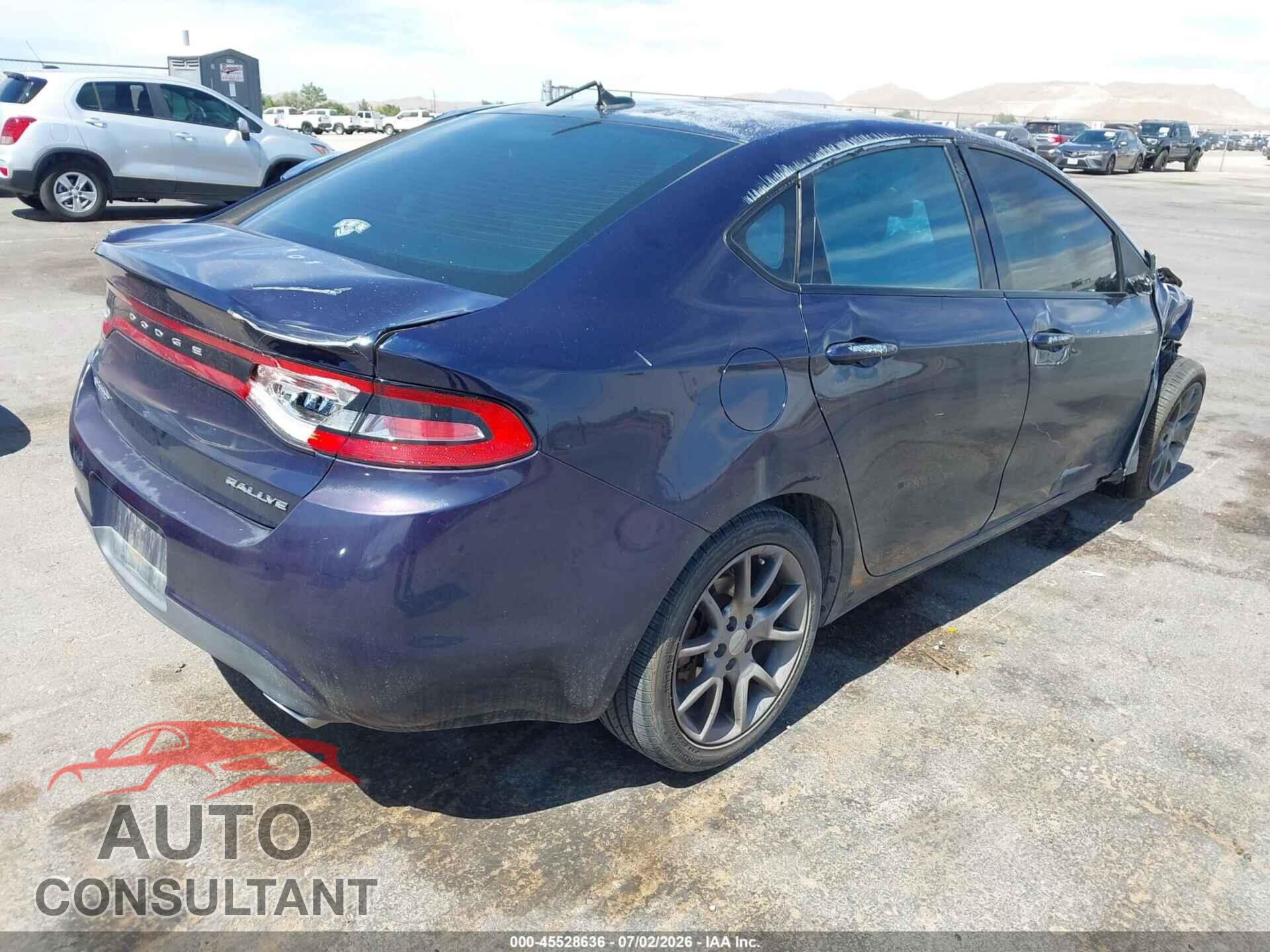 DODGE DART 2013 - 1C3CDFBA7DD332644