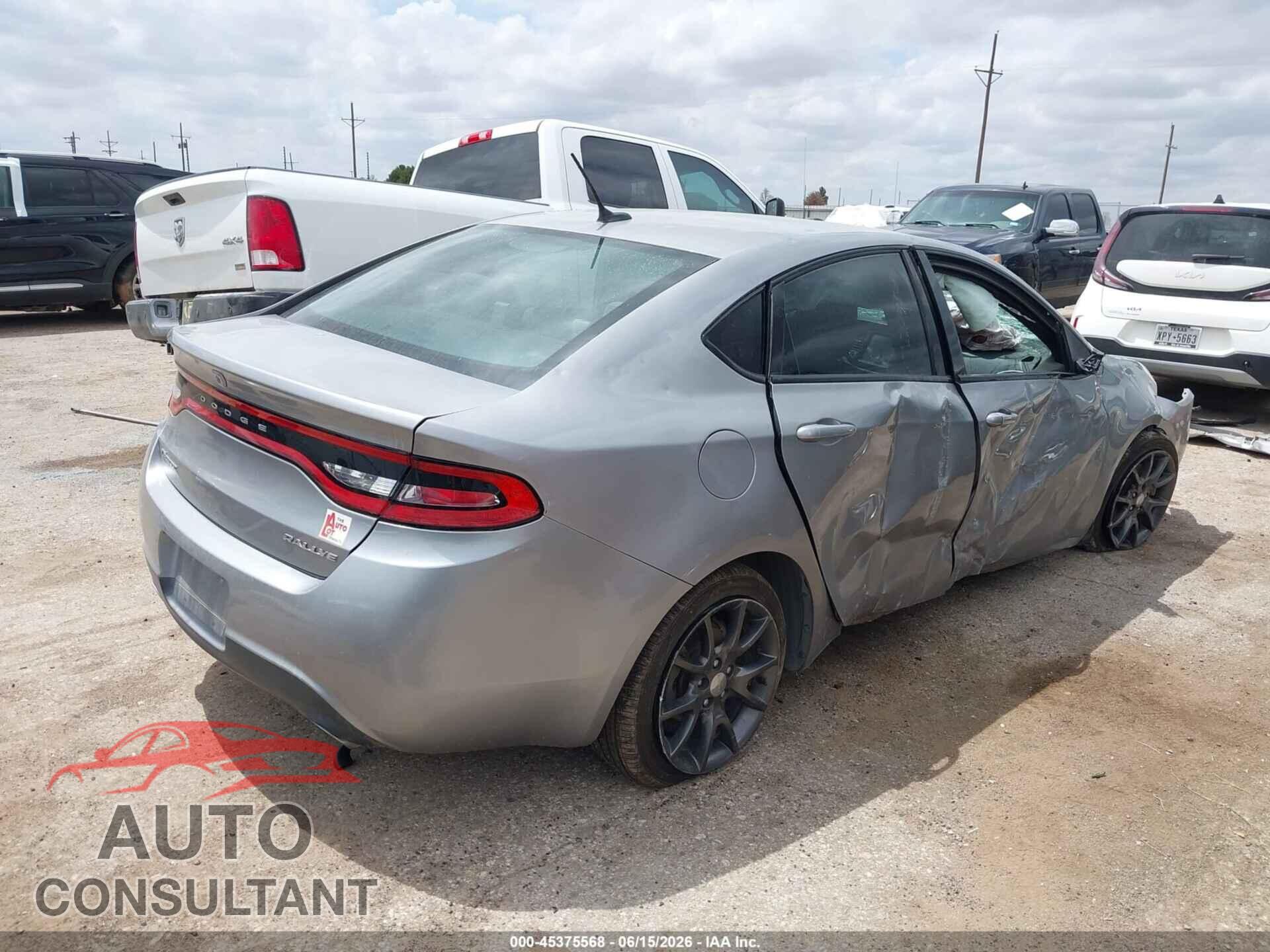 DODGE DART 2015 - 1C3CDFBB1FD331498