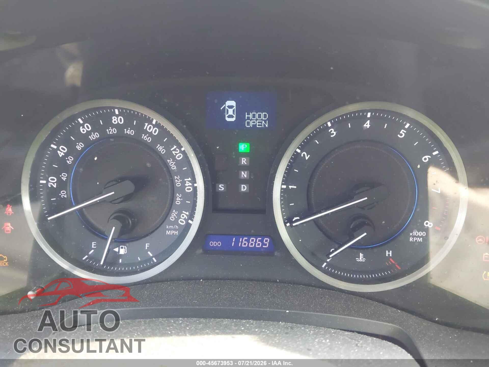 LEXUS IS 250 2012 - JTHCF5C2XC5058497