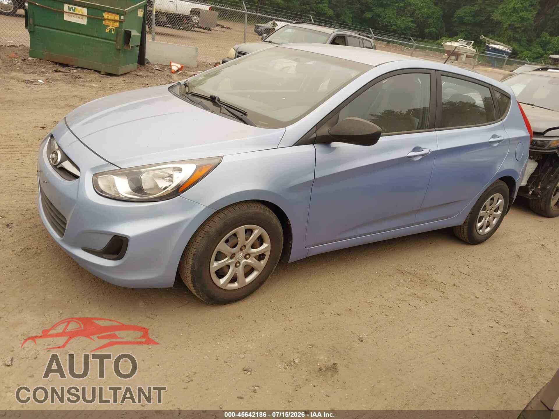HYUNDAI ACCENT 2013 - KMHCT5AE4DU064869