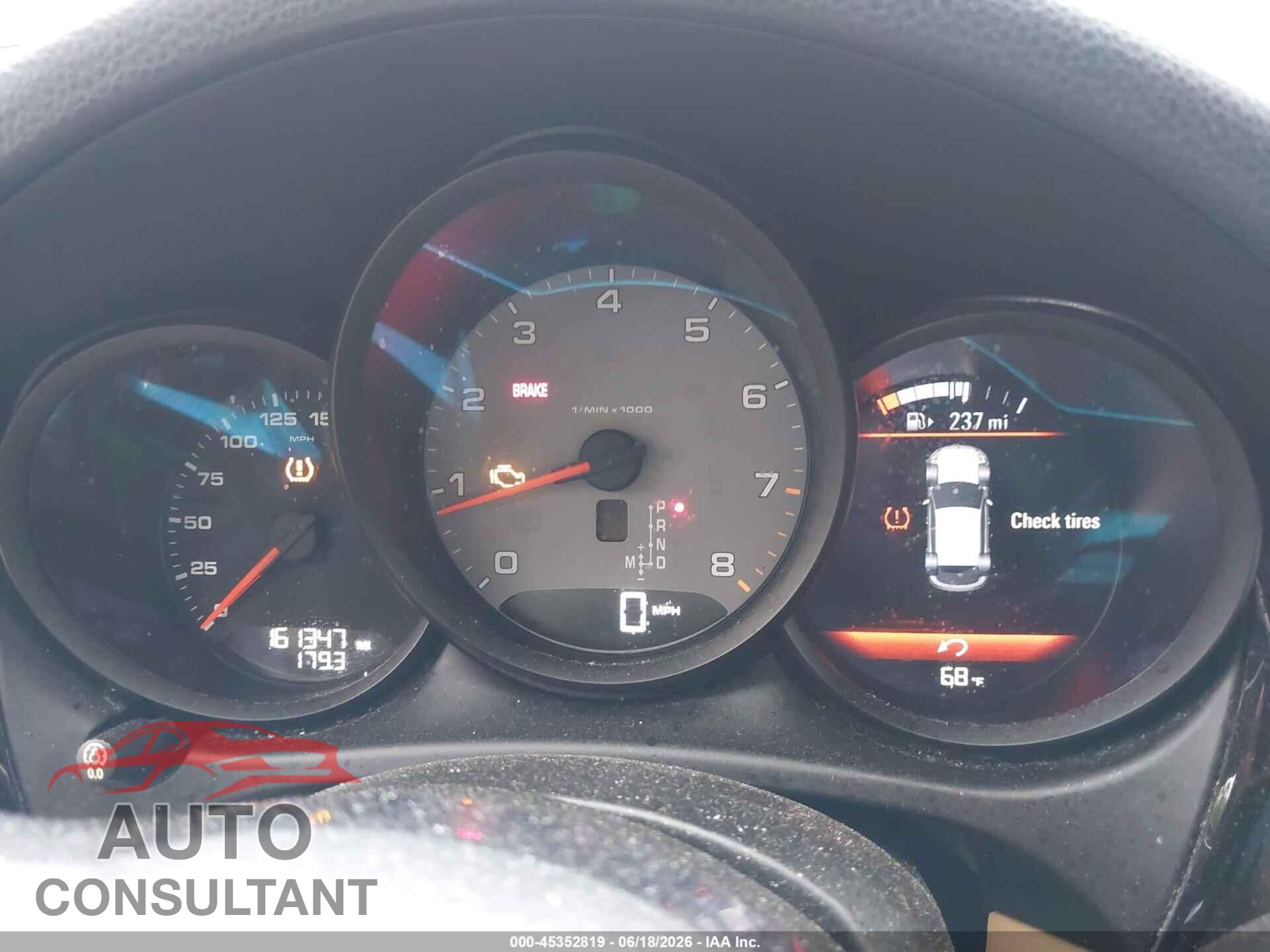 PORSCHE MACAN 2018 - WP1AB2A57JLB37262