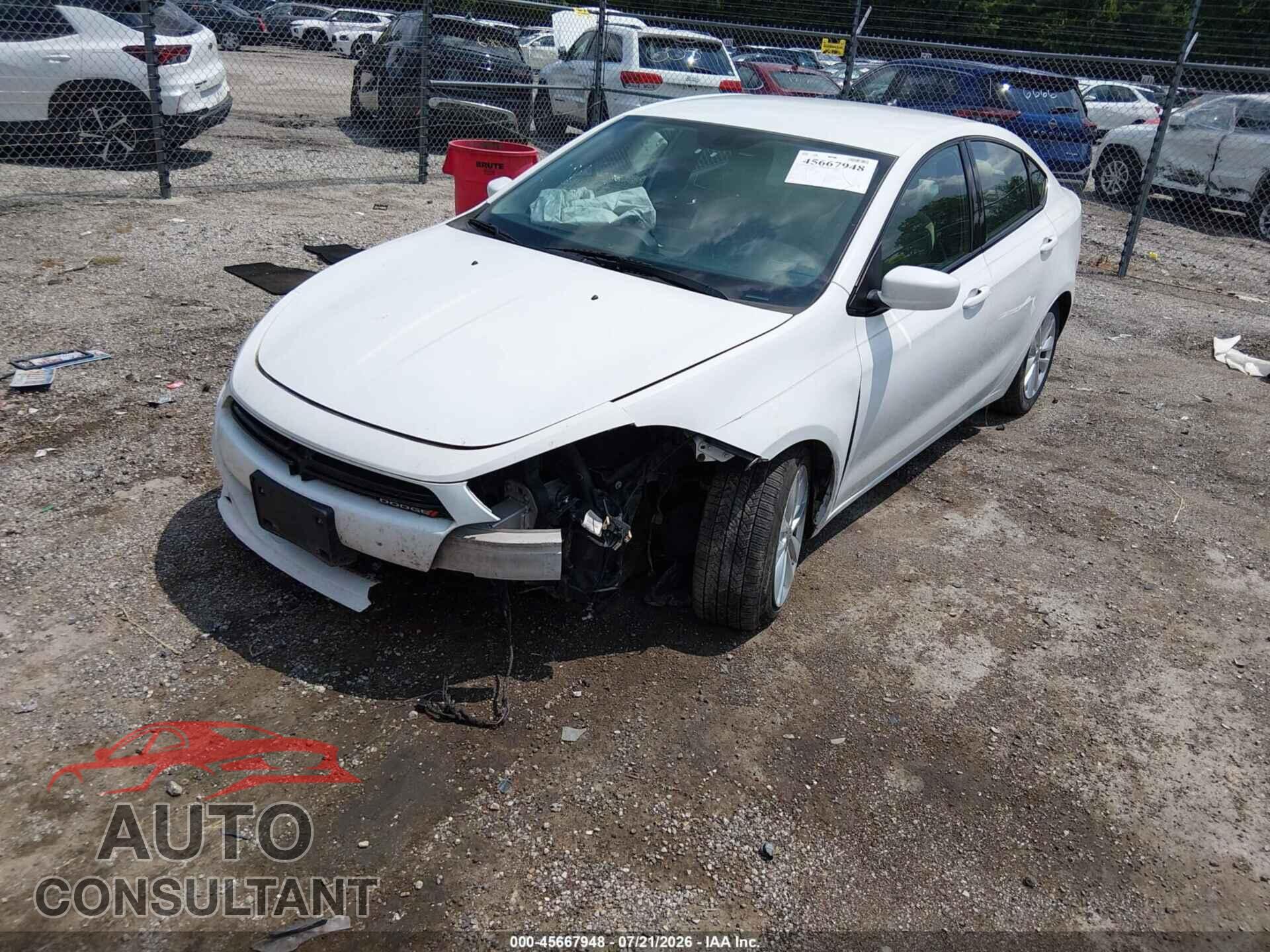 DODGE DART 2014 - 1C3CDFBB2ED867942