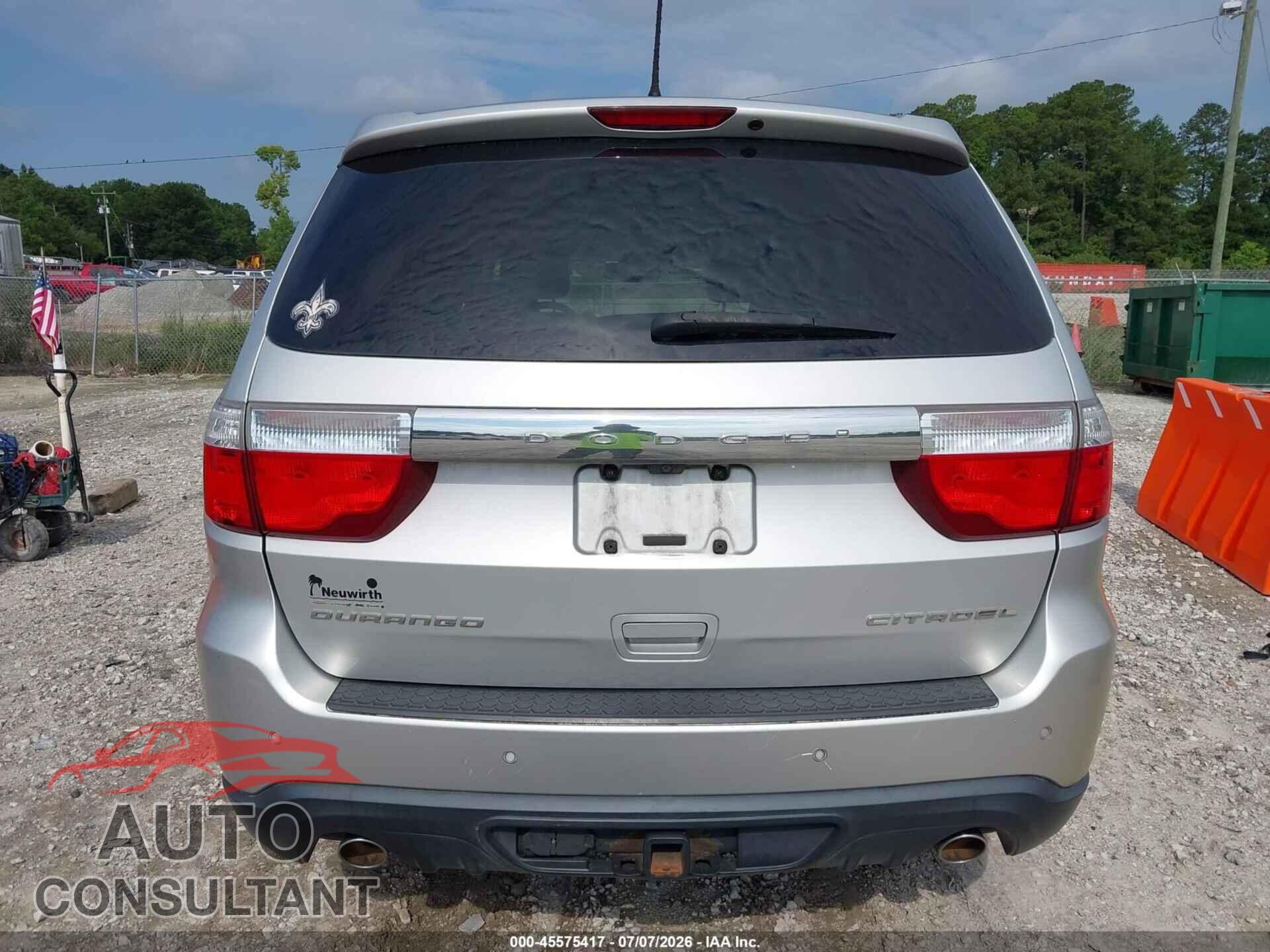 DODGE DURANGO 2011 - 1D4SD5GTXBC592666