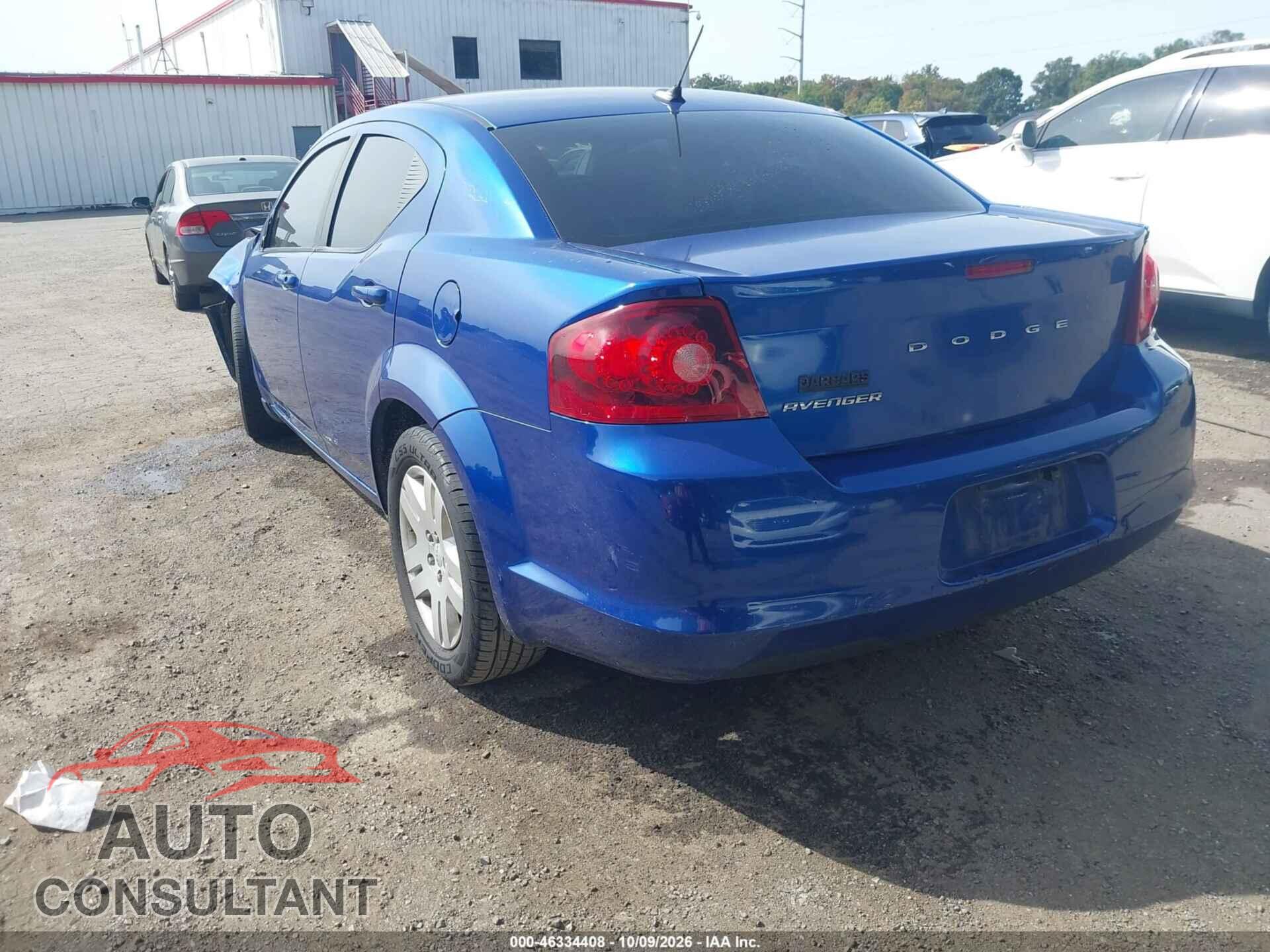 DODGE AVENGER 2012 - 1C3CDZAB7CN148535
