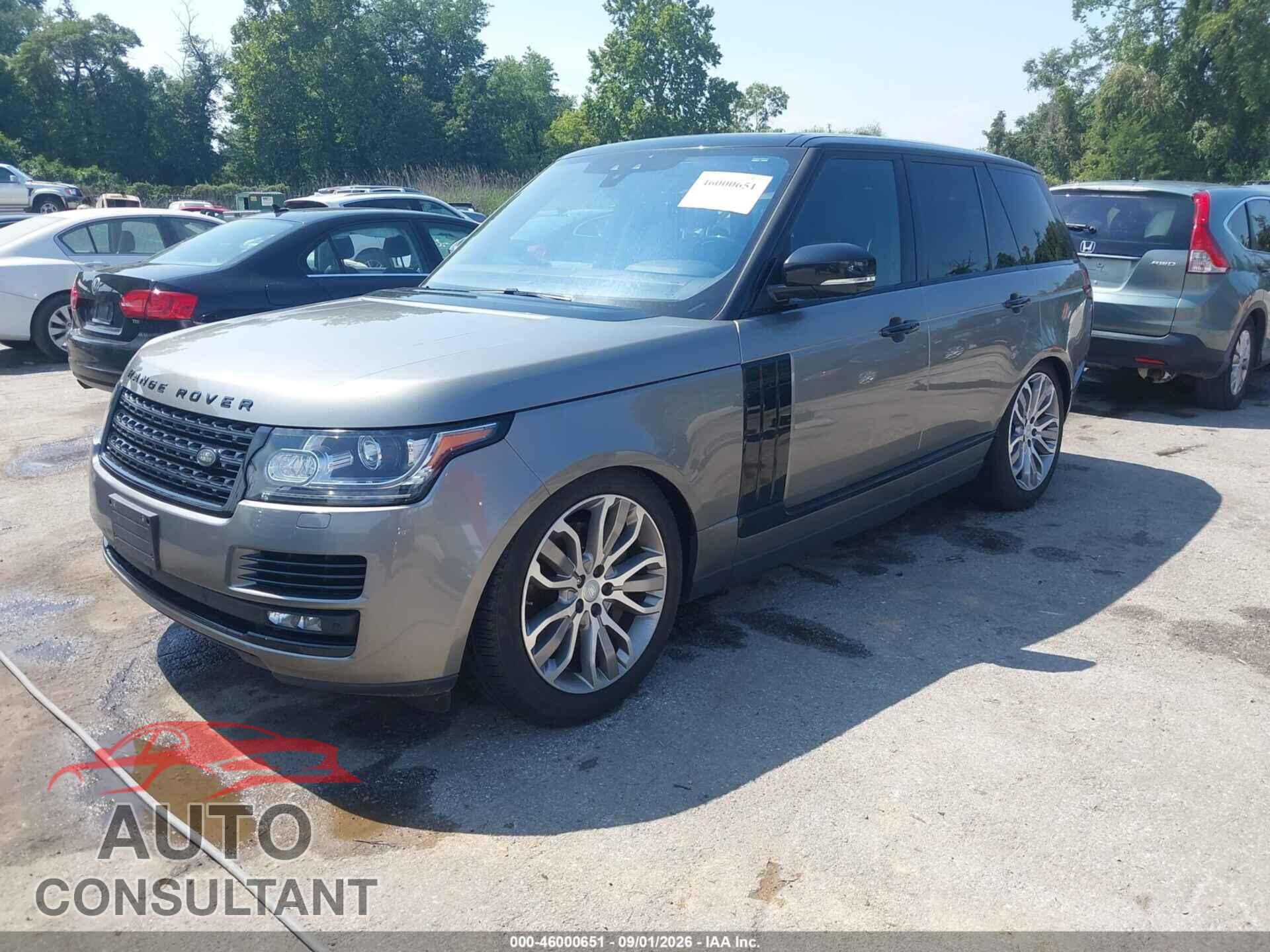 LAND ROVER RANGE ROVER 2017 - SALGS2FVXHA358969