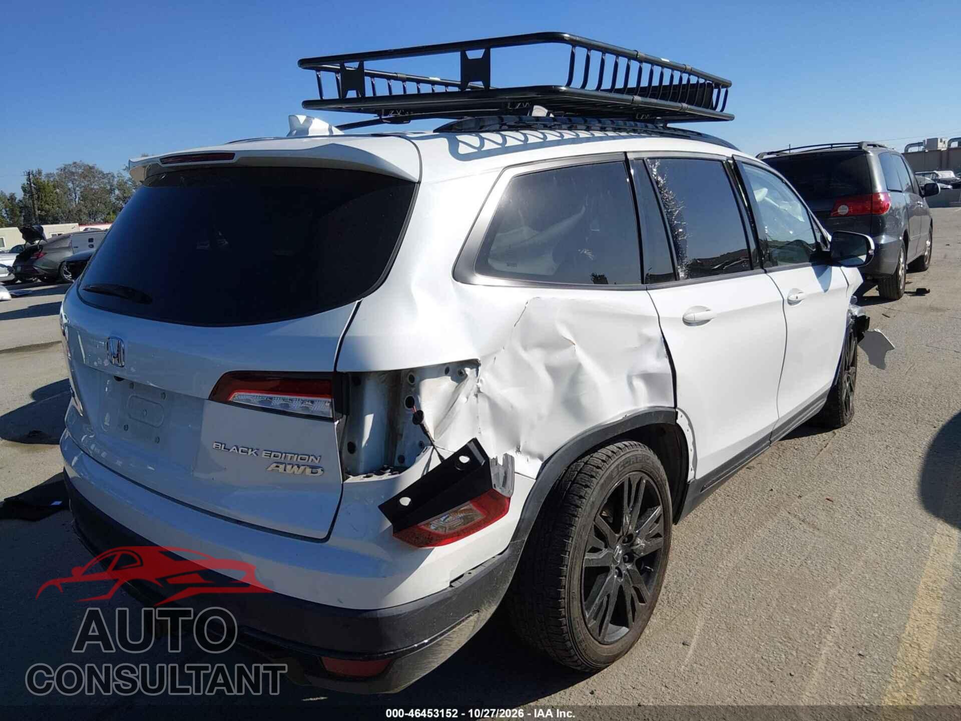 HONDA PILOT 2021 - 5FNYF6H72MB067647
