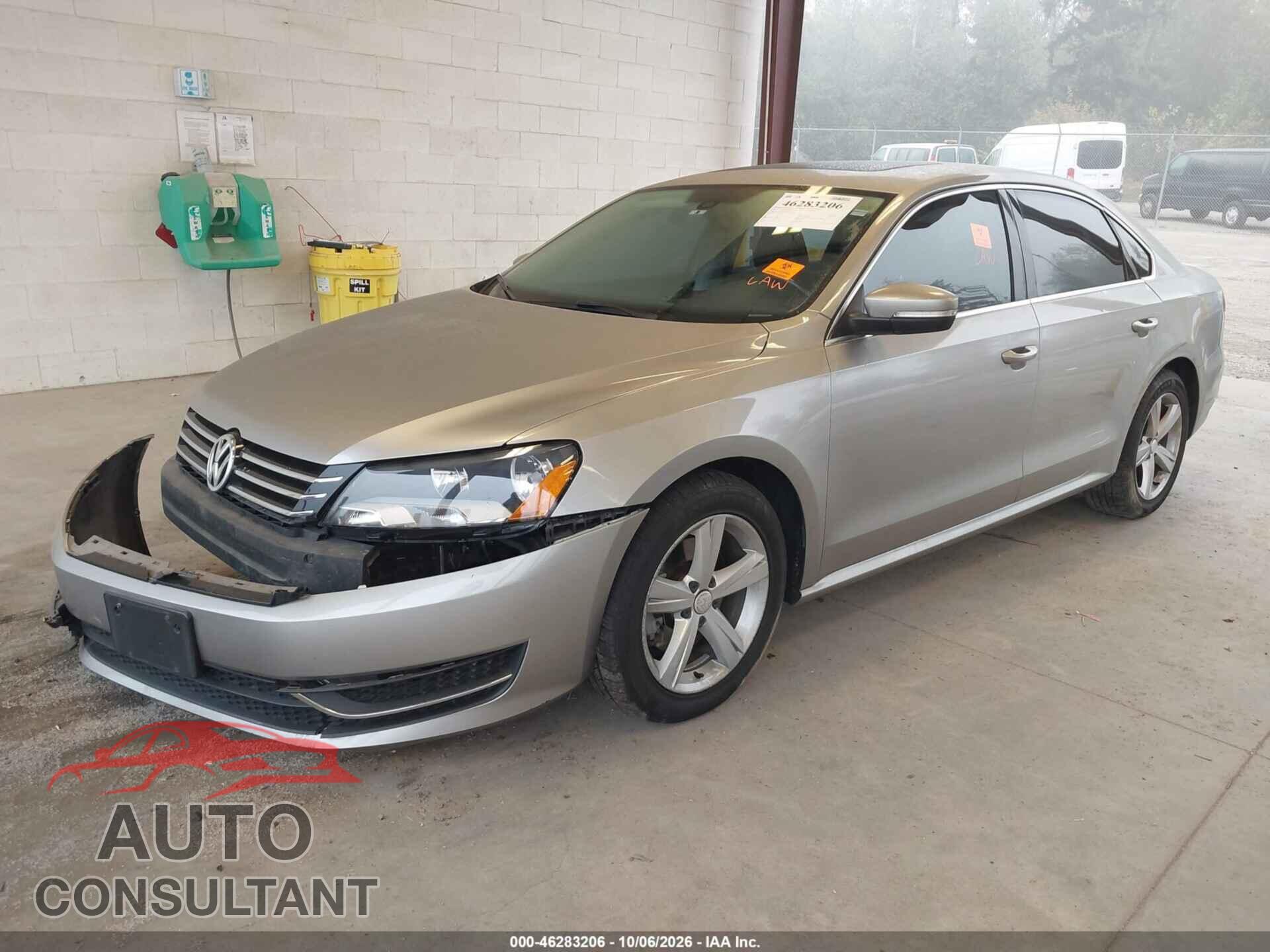 VOLKSWAGEN PASSAT 2012 - 1VWBP7A39CC109059