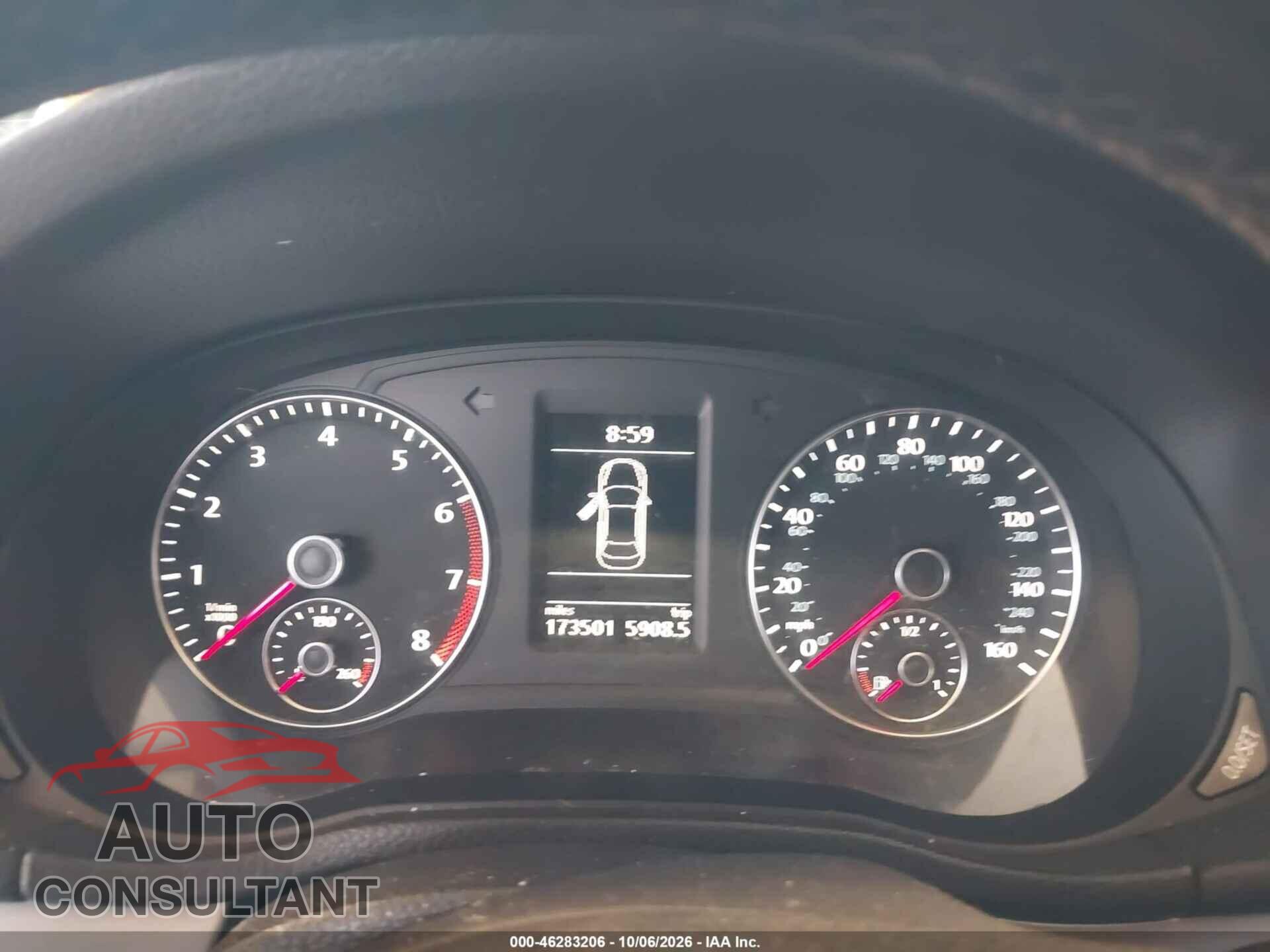VOLKSWAGEN PASSAT 2012 - 1VWBP7A39CC109059