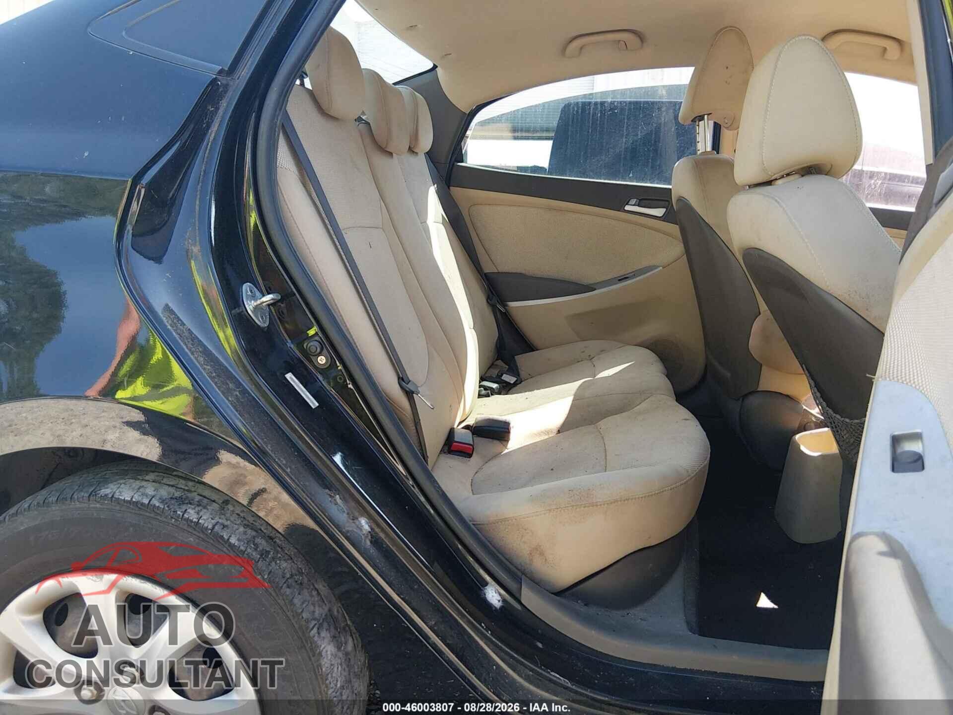 HYUNDAI ACCENT 2012 - KMHCT4AEXCU084990