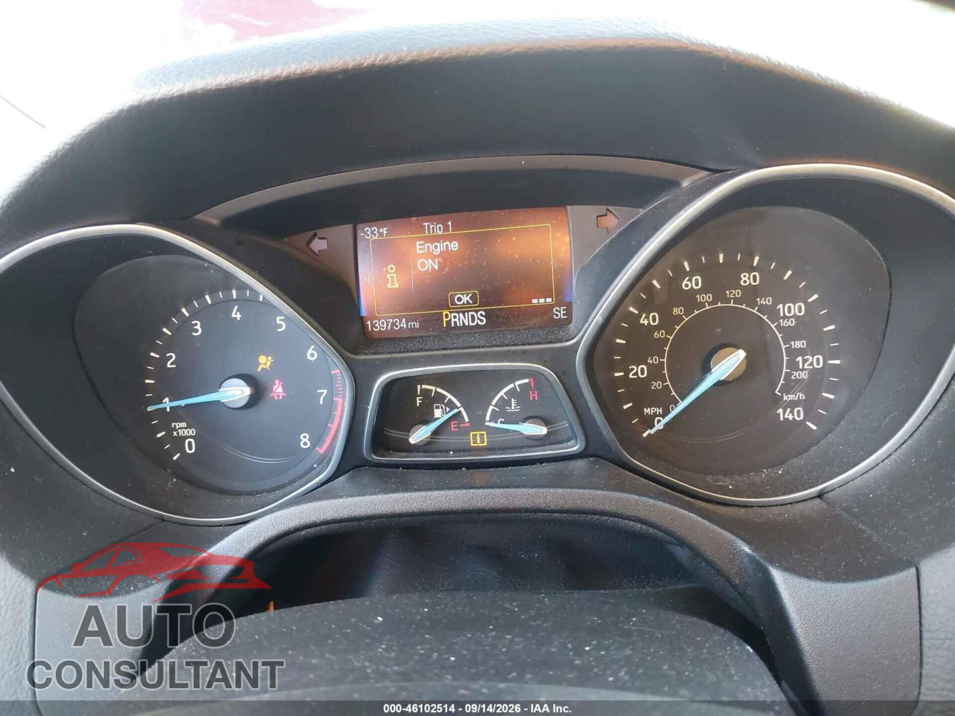 FORD FOCUS 2015 - 1FADP3F26FL298560