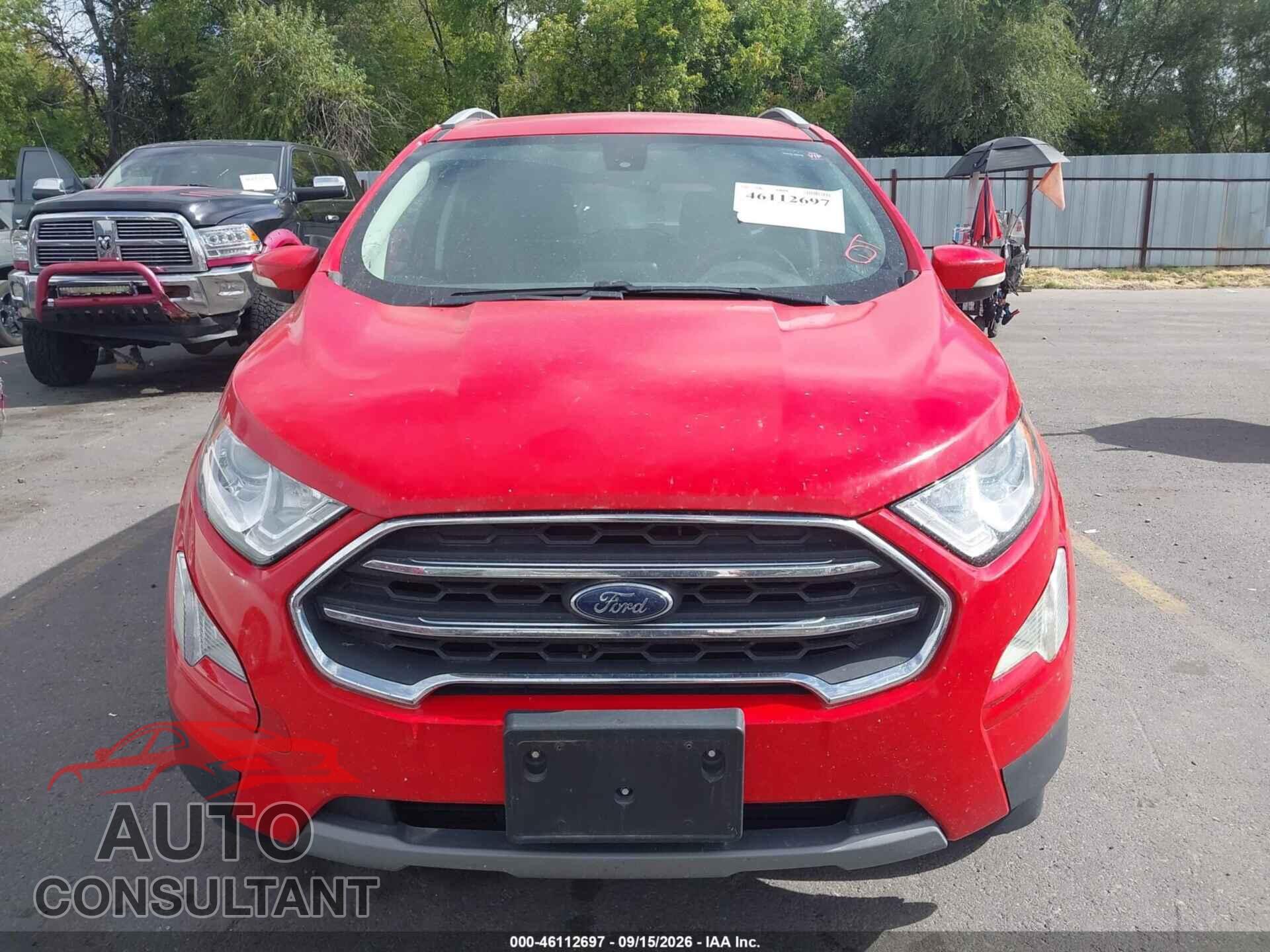 FORD ECOSPORT 2020 - MAJ6S3KL3LC363642