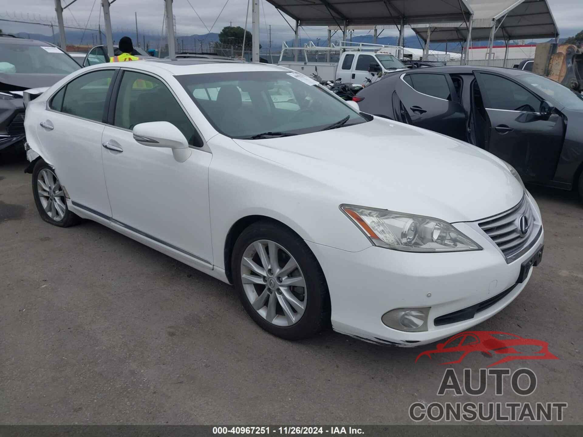 LEXUS ES 350 2012 - JTHBK1EG9C2509753