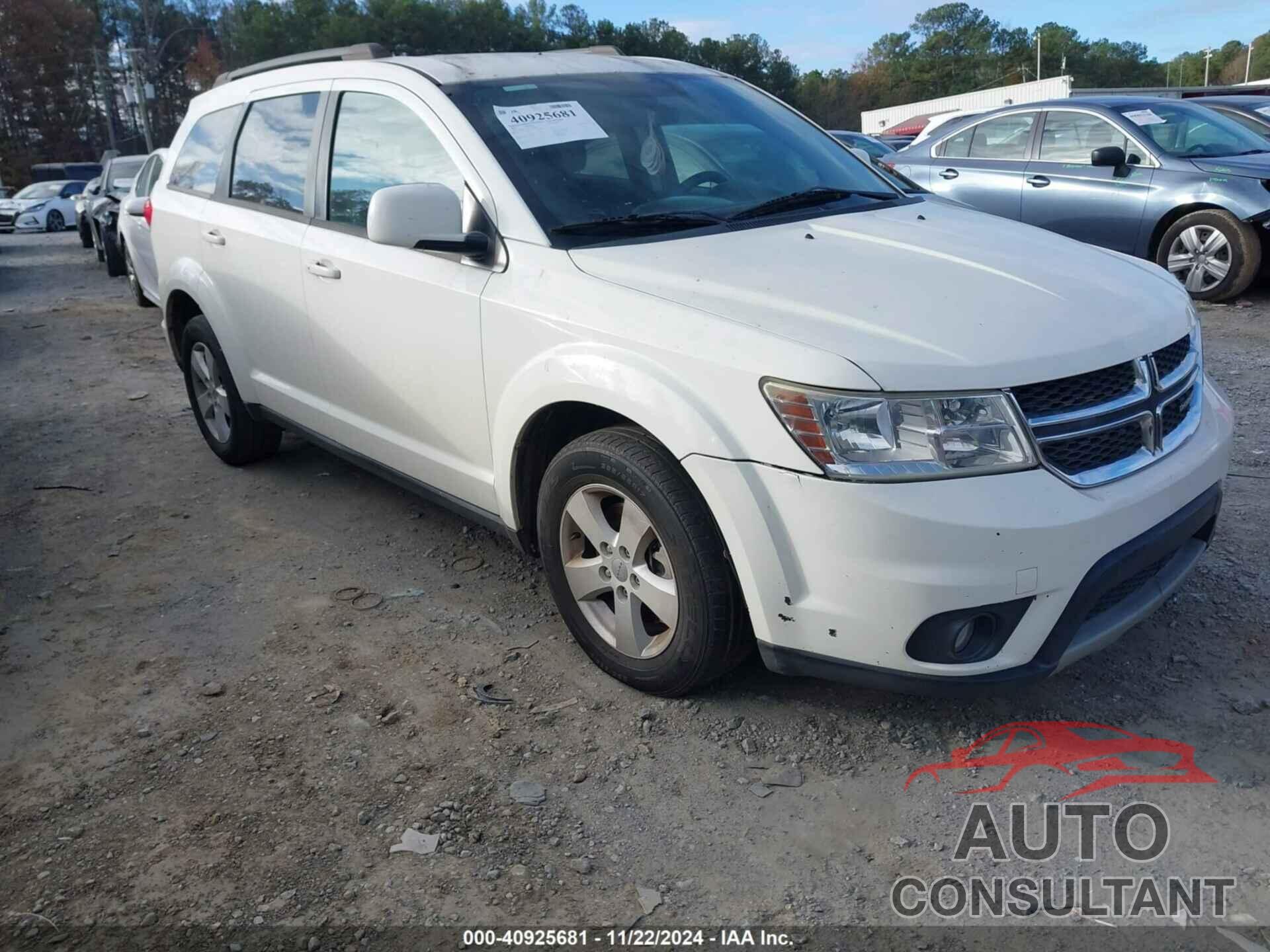 DODGE JOURNEY 2012 - 3C4PDCBGXCT399926