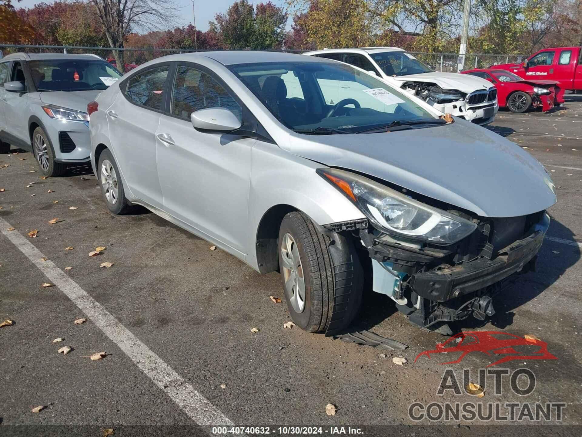 HYUNDAI ELANTRA 2016 - KMHDH4AE0GU517180
