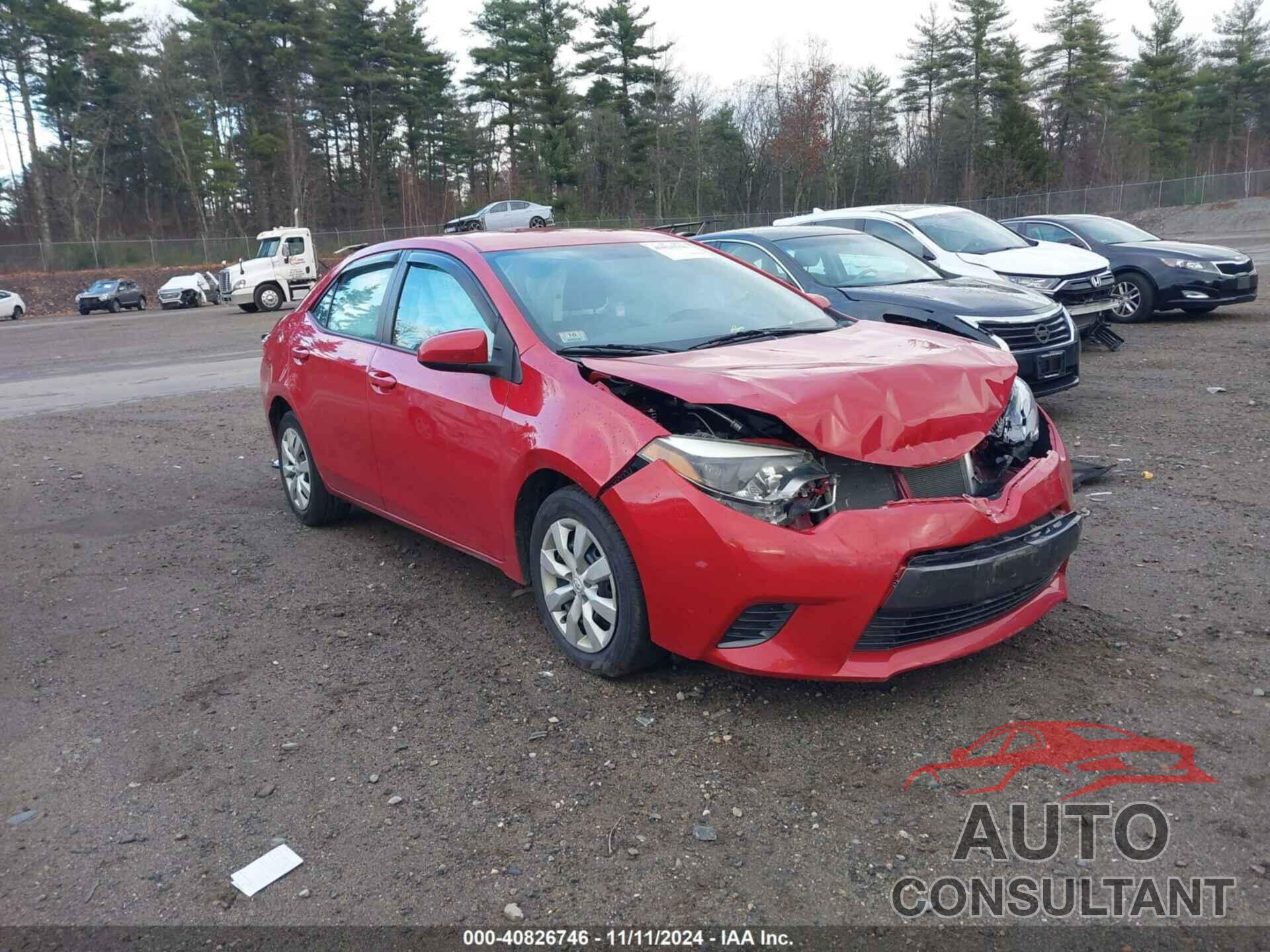 TOYOTA COROLLA 2015 - 2T1BURHE7FC320593
