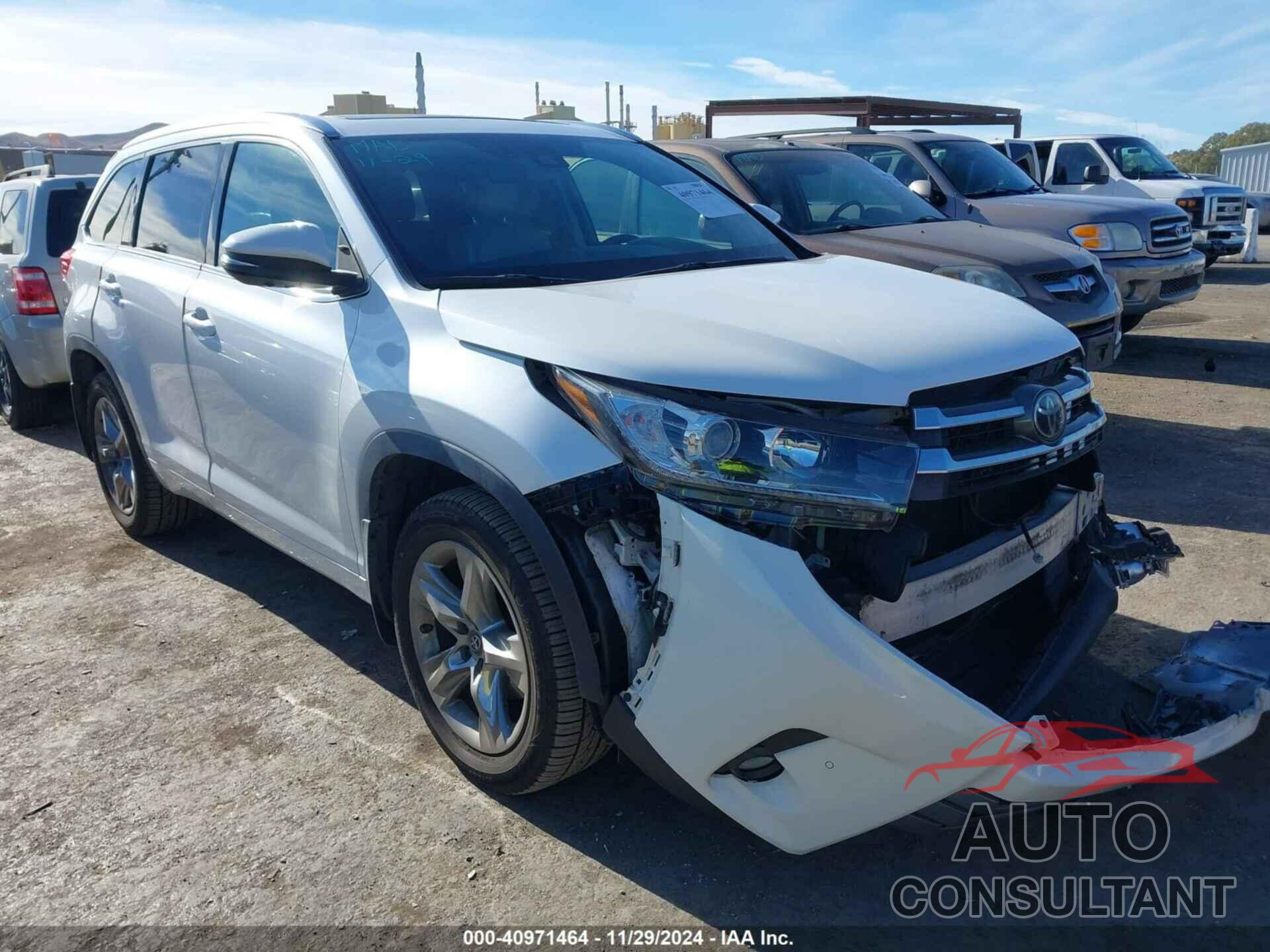 TOYOTA HIGHLANDER 2017 - 5TDDZRFH9HS369988