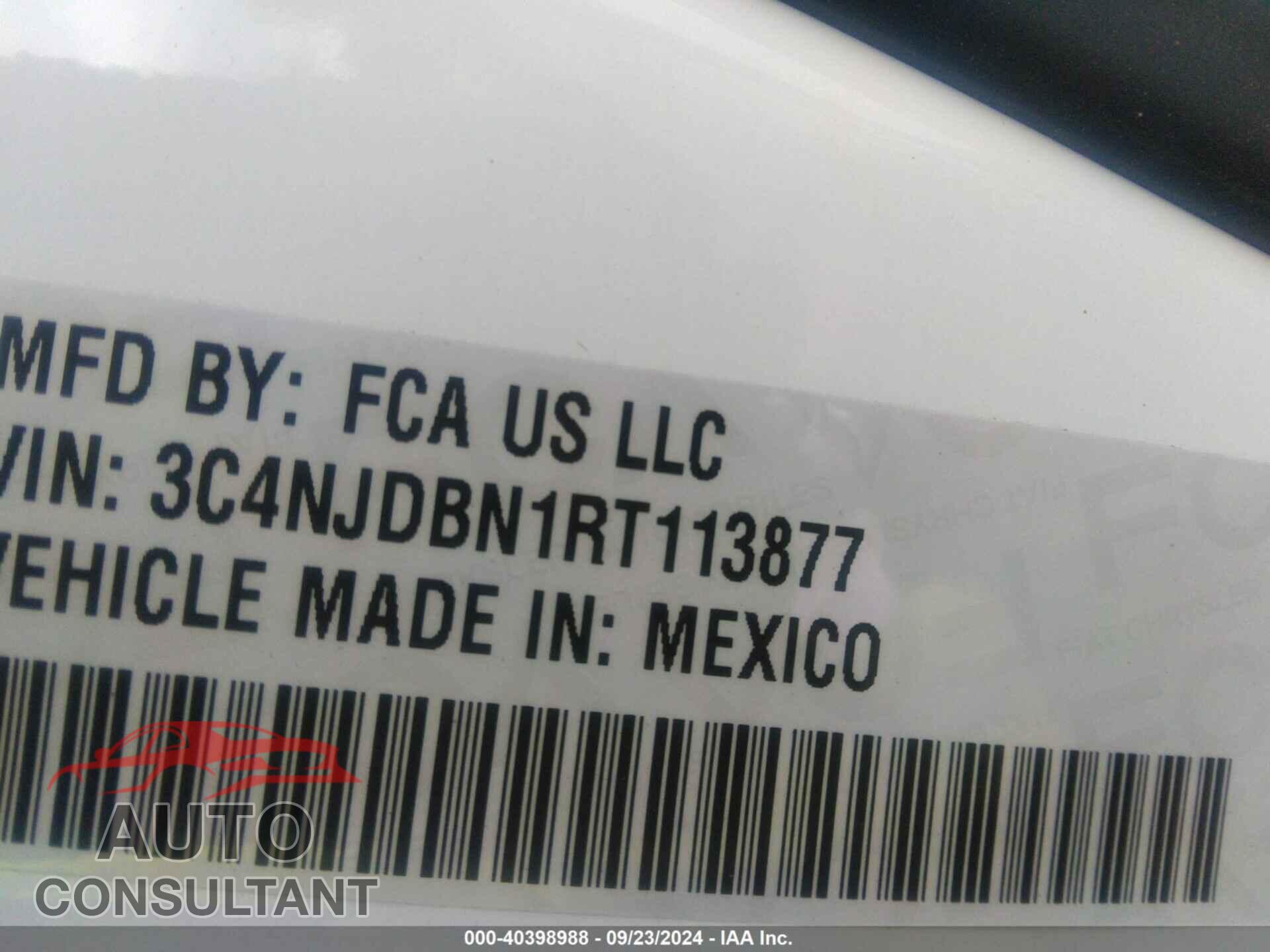 JEEP COMPASS 2024 - 3C4NJDBN1RT113877