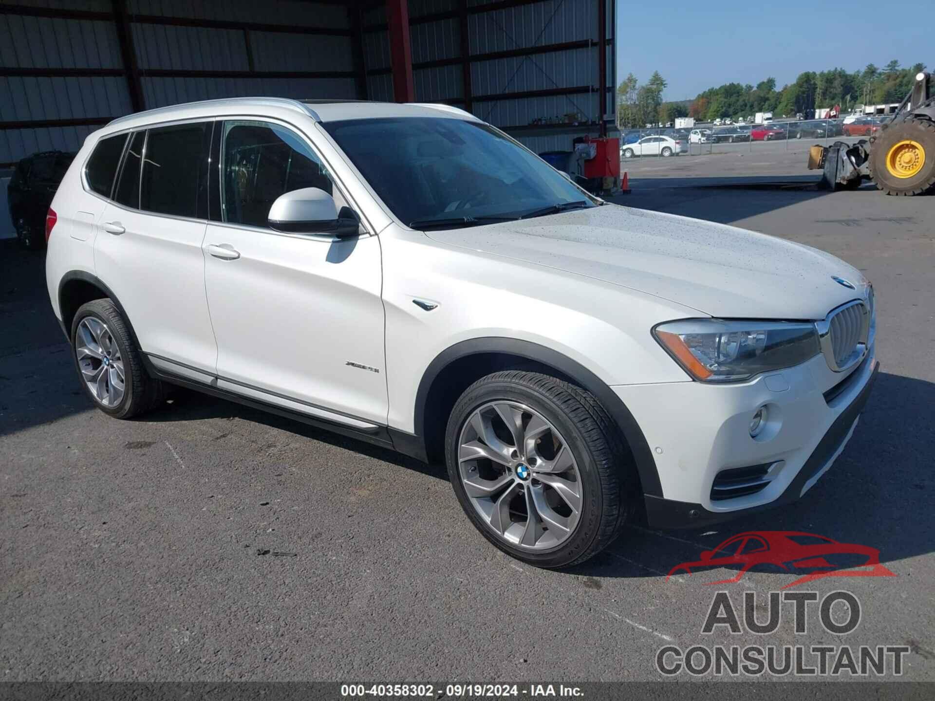 BMW X3 2016 - 5UXWX9C51G0D91222