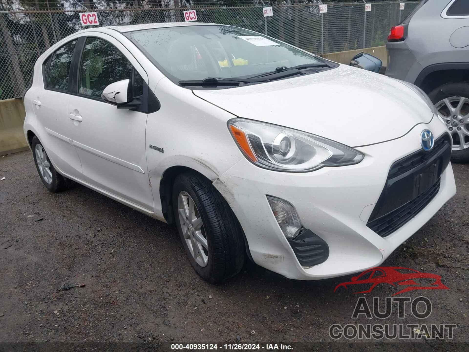 TOYOTA PRIUS C 2016 - JTDKDTB39G1132412
