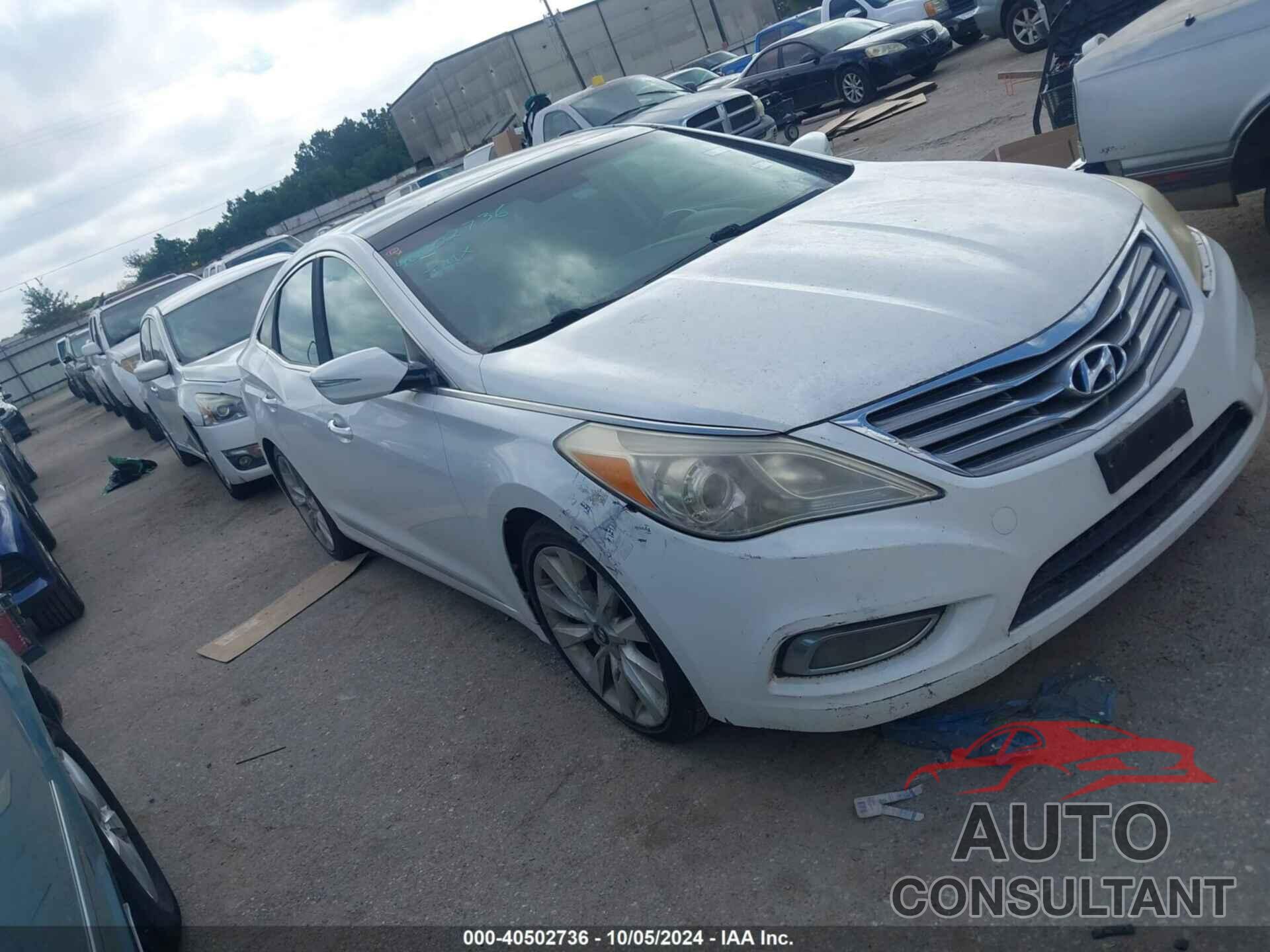 HYUNDAI AZERA 2012 - KMHFH4JG4CA157871