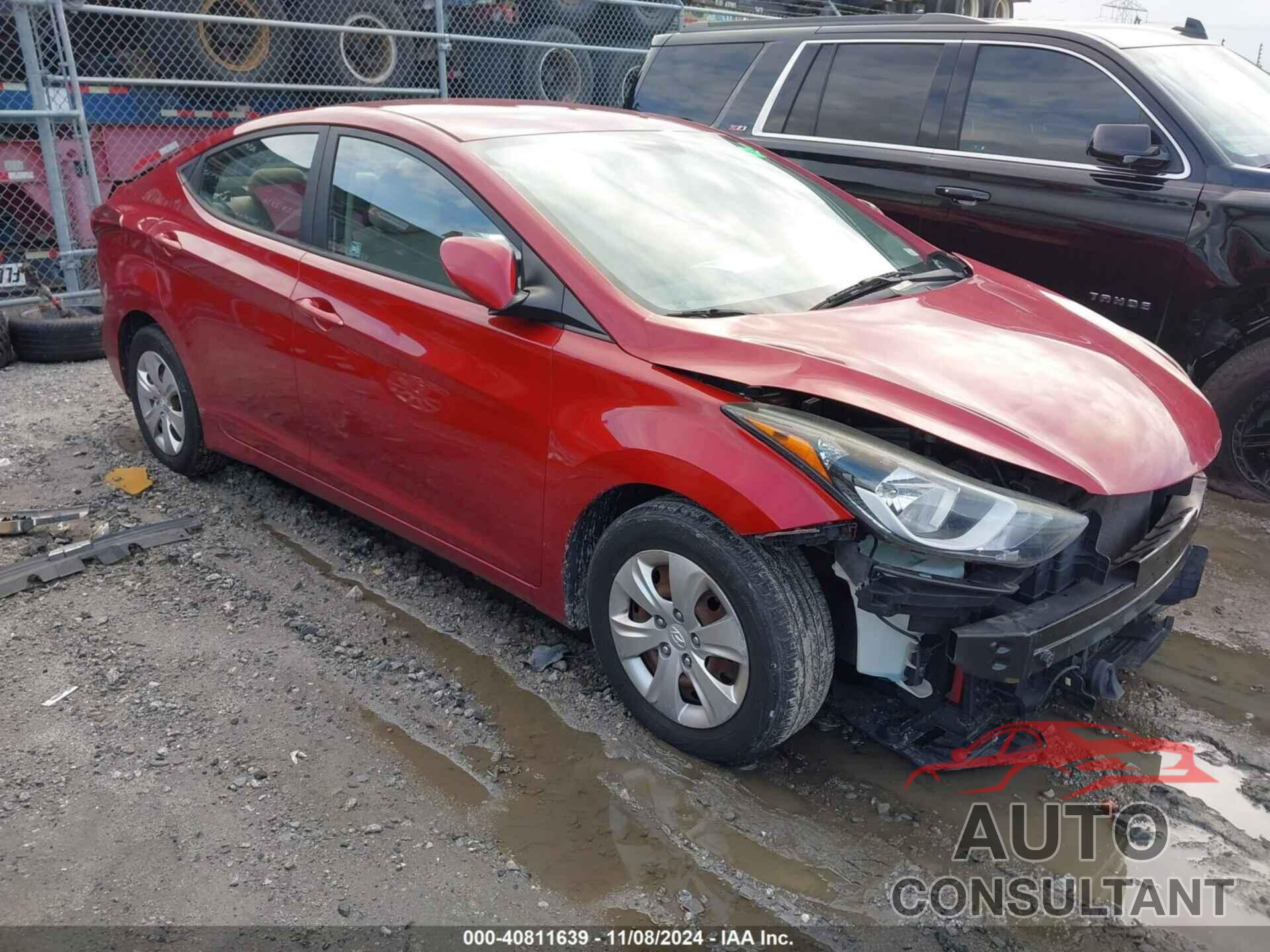 HYUNDAI ELANTRA 2016 - KMHDH4AE0GU651963