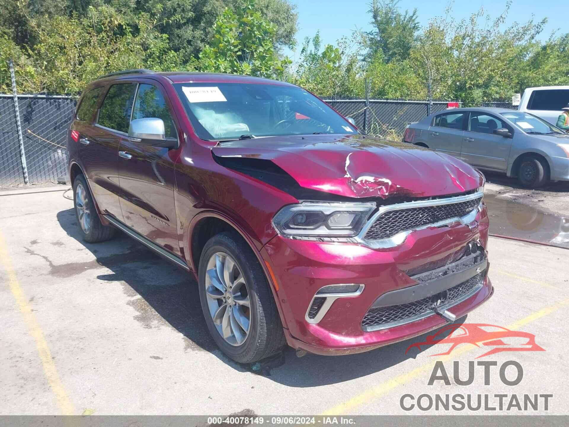 DODGE DURANGO 2021 - 1C4SDJET1MC629891