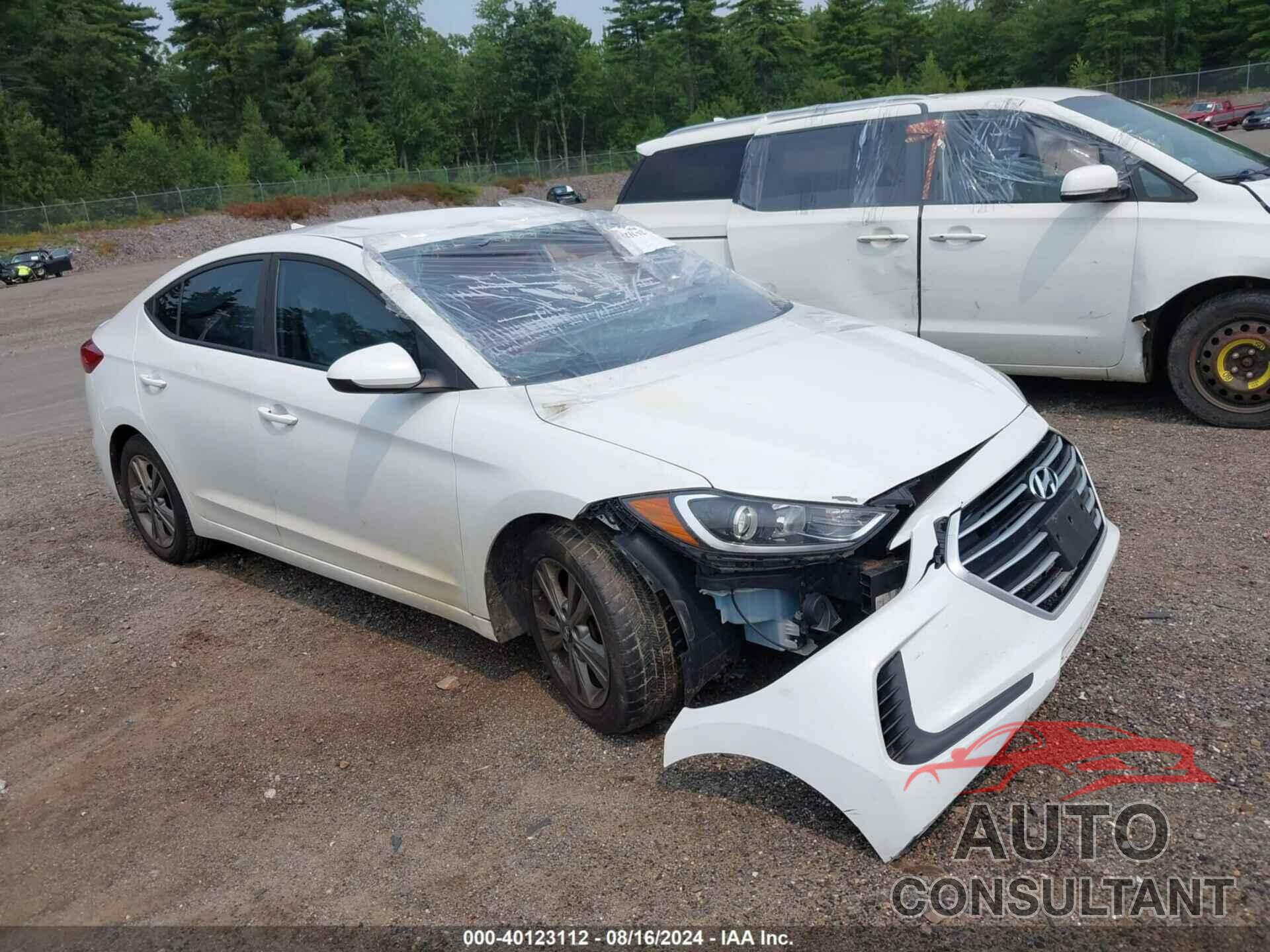 HYUNDAI ELANTRA 2018 - 5NPD84LF8JH346531