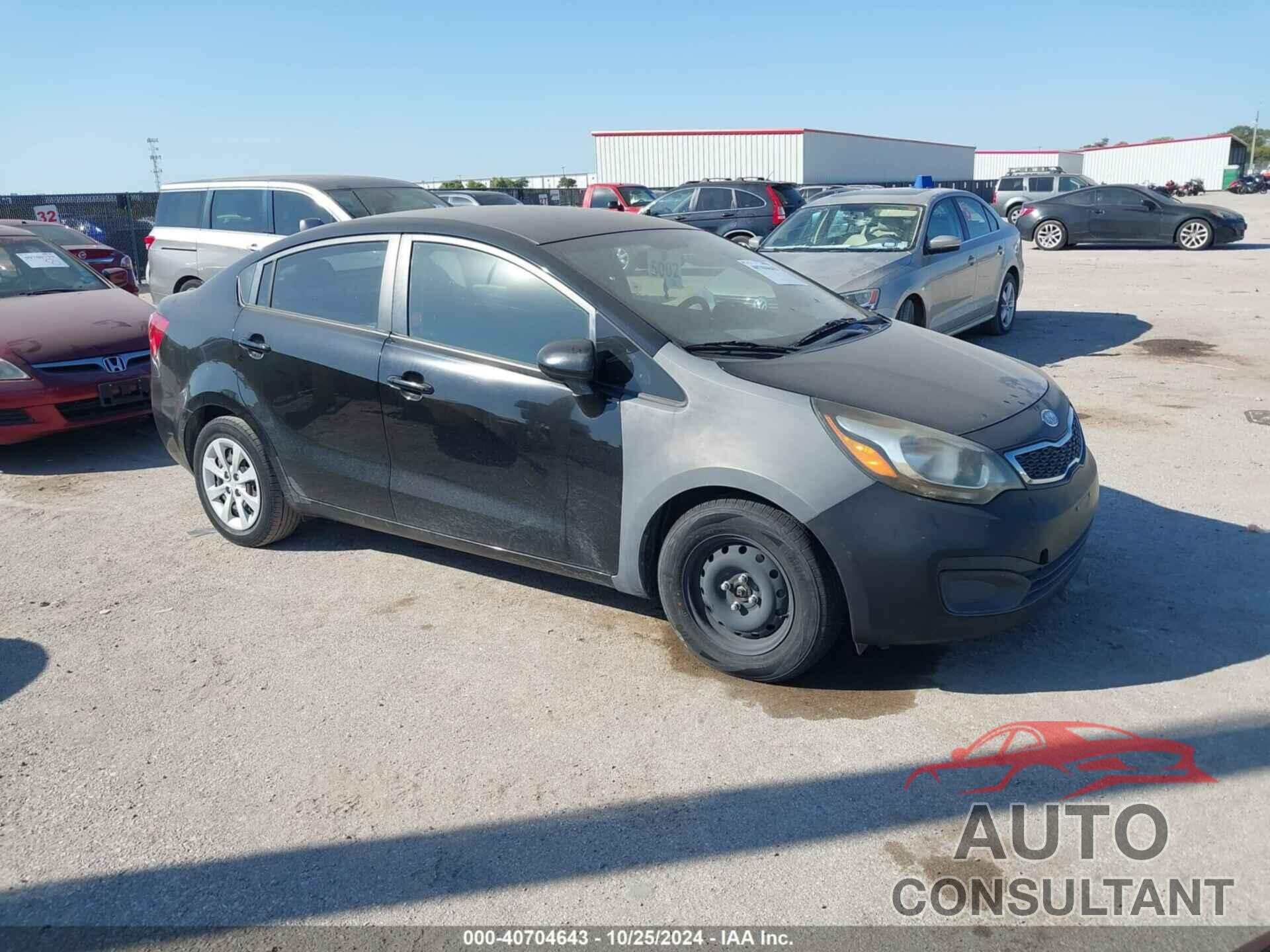 KIA RIO 2012 - KNADN4A32C6090222