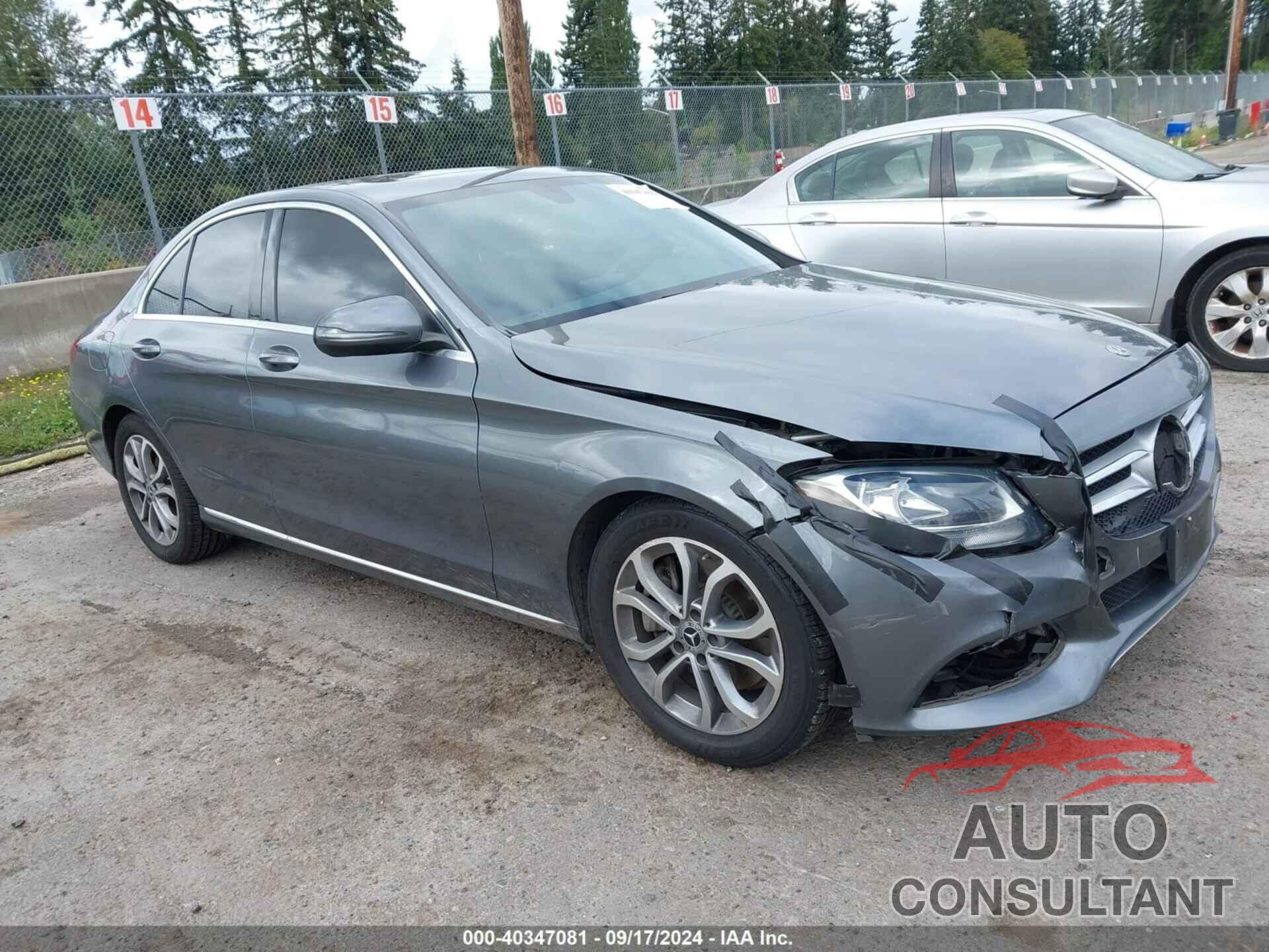 MERCEDES-BENZ C 300 2018 - 55SWF4JB5JU237665