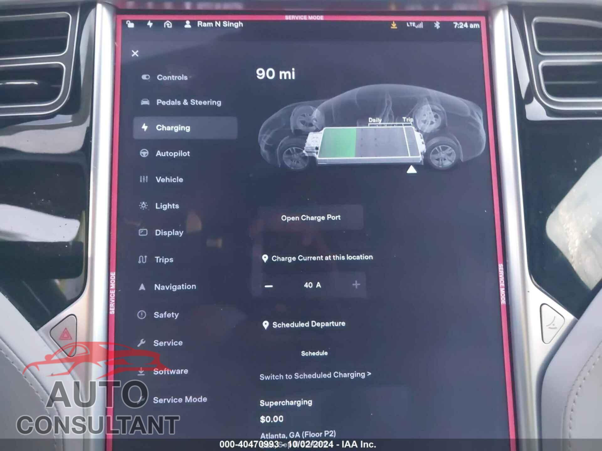 TESLA MODEL S 2016 - 5YJSA1E26GF130186