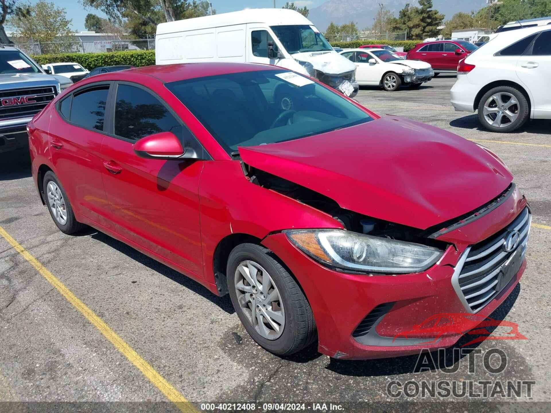 HYUNDAI ELANTRA 2017 - 5NPD74LF9HH161059