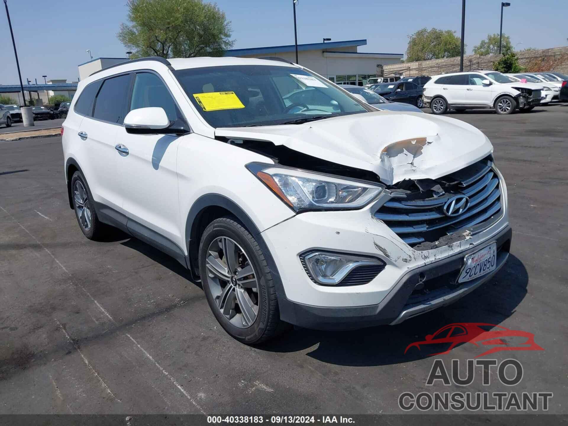 HYUNDAI SANTA FE 2016 - KM8SNDHF5GU144474