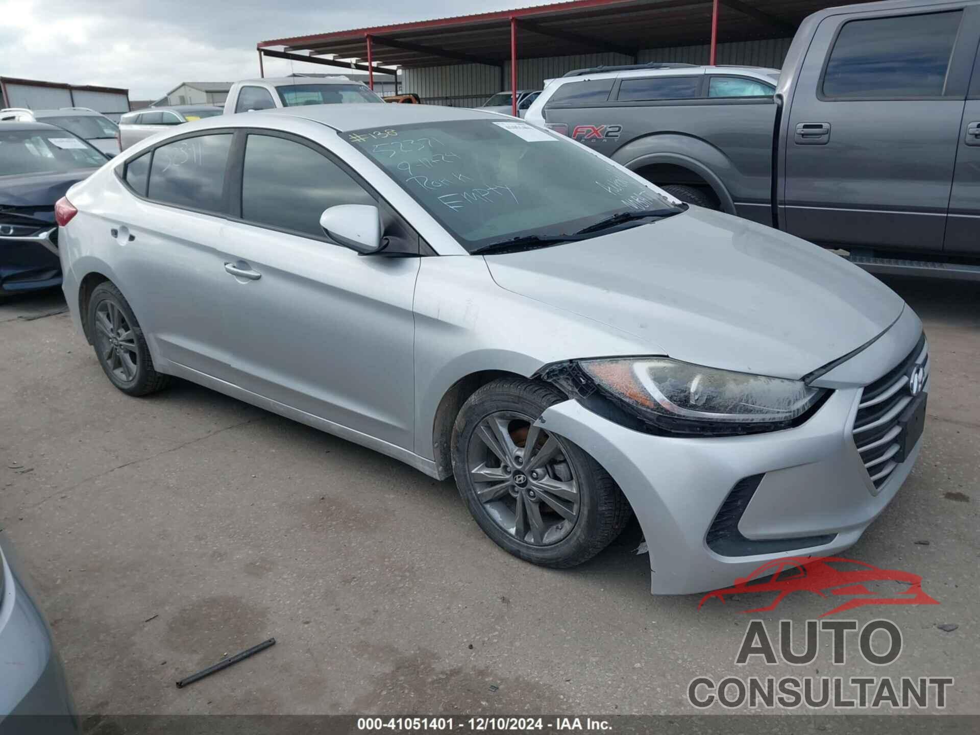 HYUNDAI ELANTRA 2018 - 5NPD84LF2JH252371