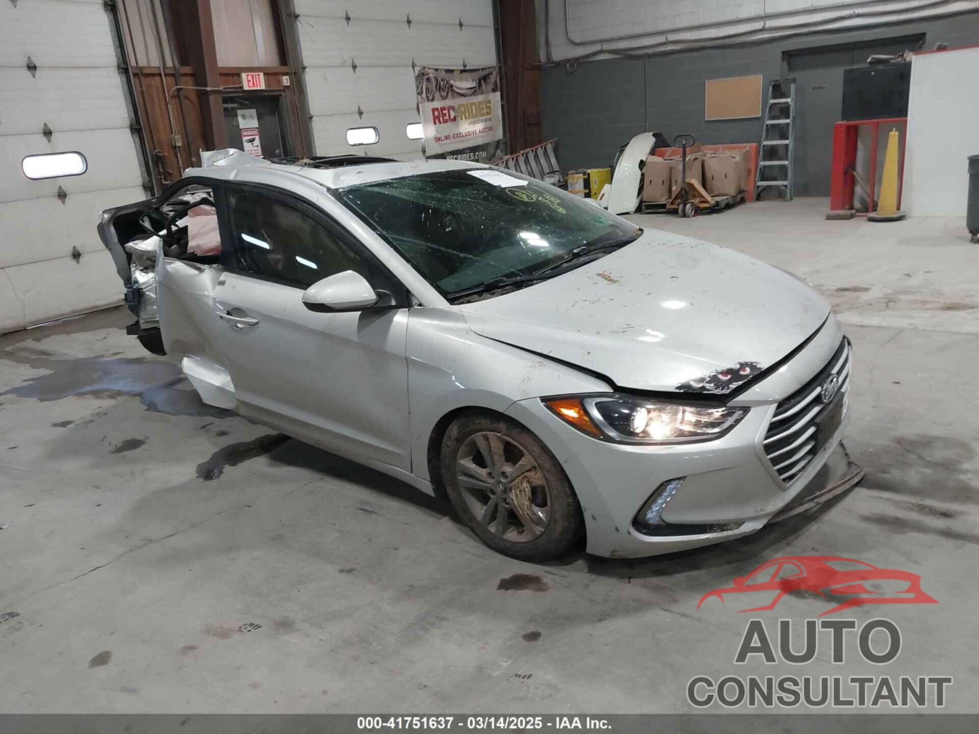 HYUNDAI ELANTRA 2018 - 5NPD84LFXJH244745