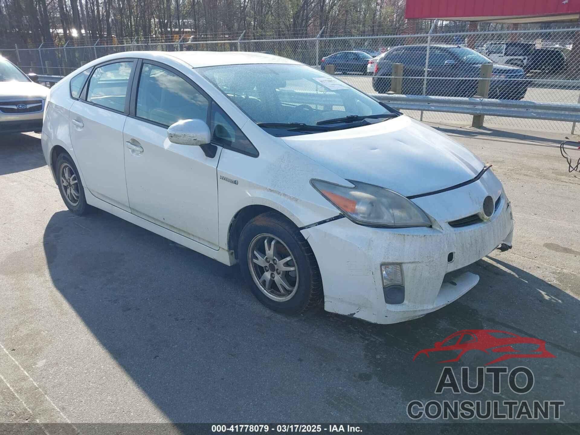 TOYOTA PRIUS 2010 - JTDKN3DU4A0147187