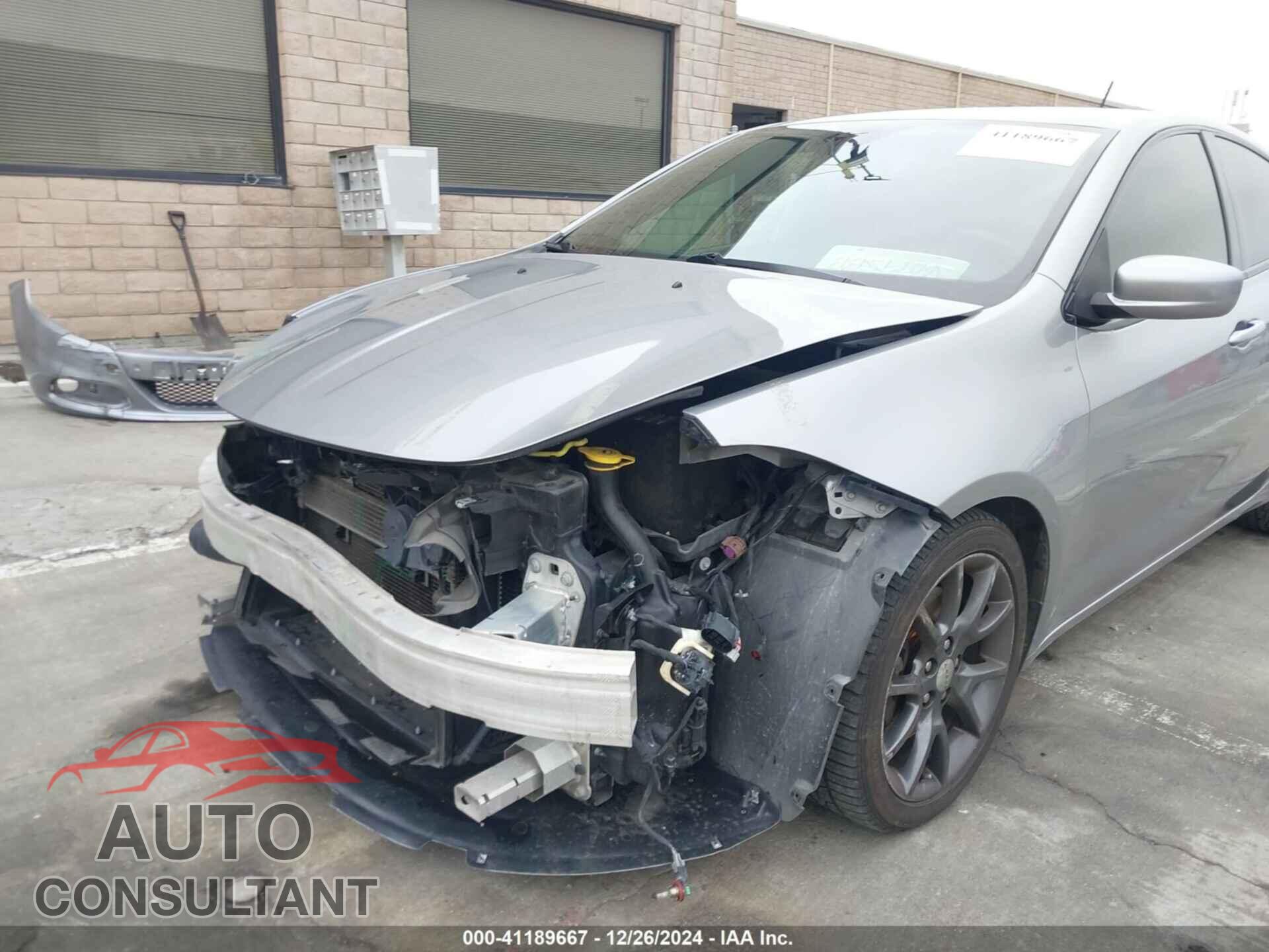 DODGE DART 2015 - 1C3CDFBBXFD302002