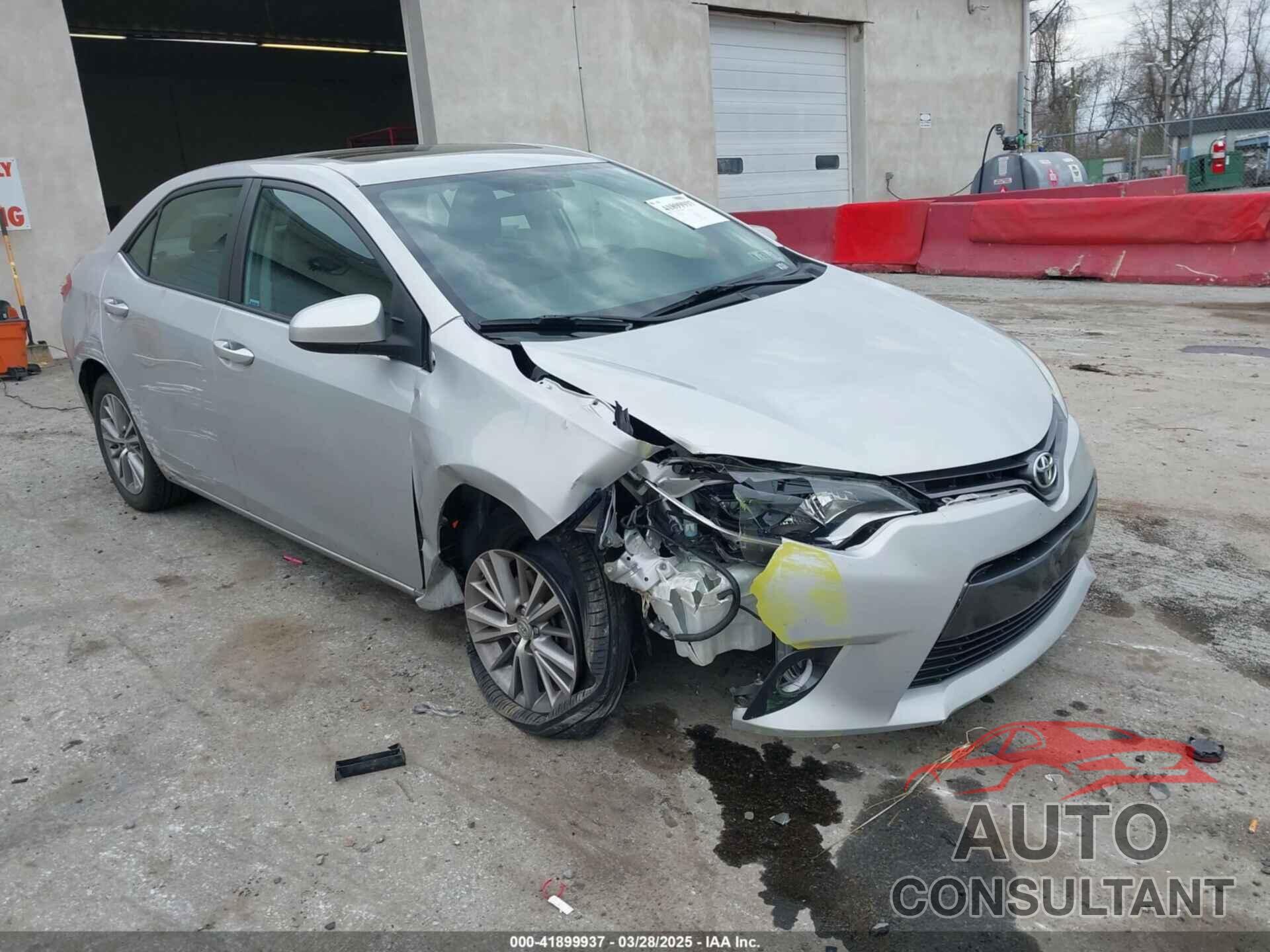 TOYOTA COROLLA 2015 - 2T1BURHEXFC386006