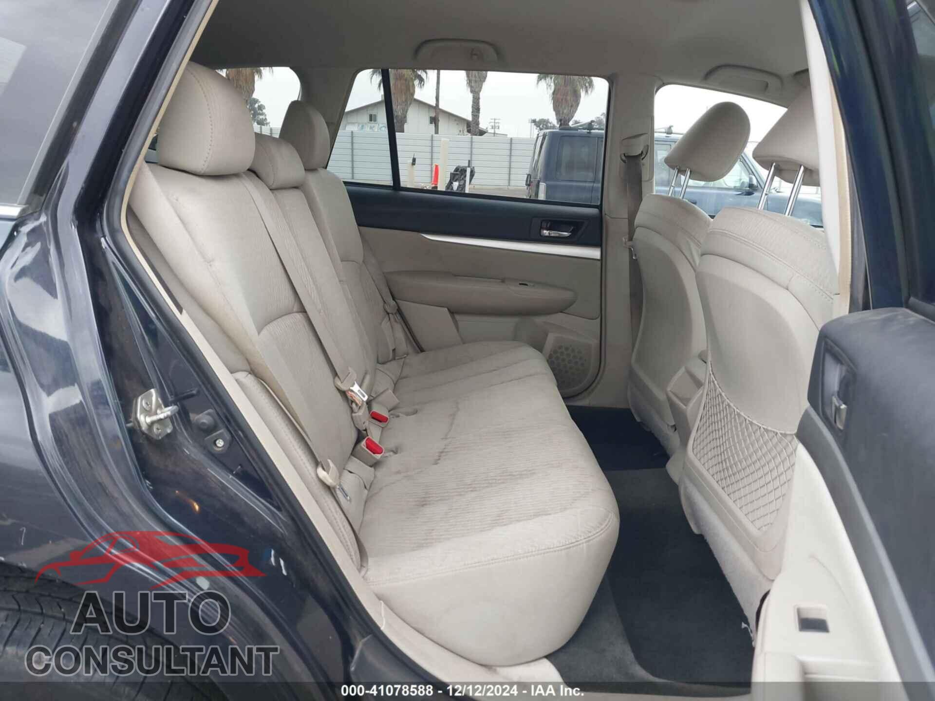 SUBARU OUTBACK 2012 - 4S4BRBCC5C3231040
