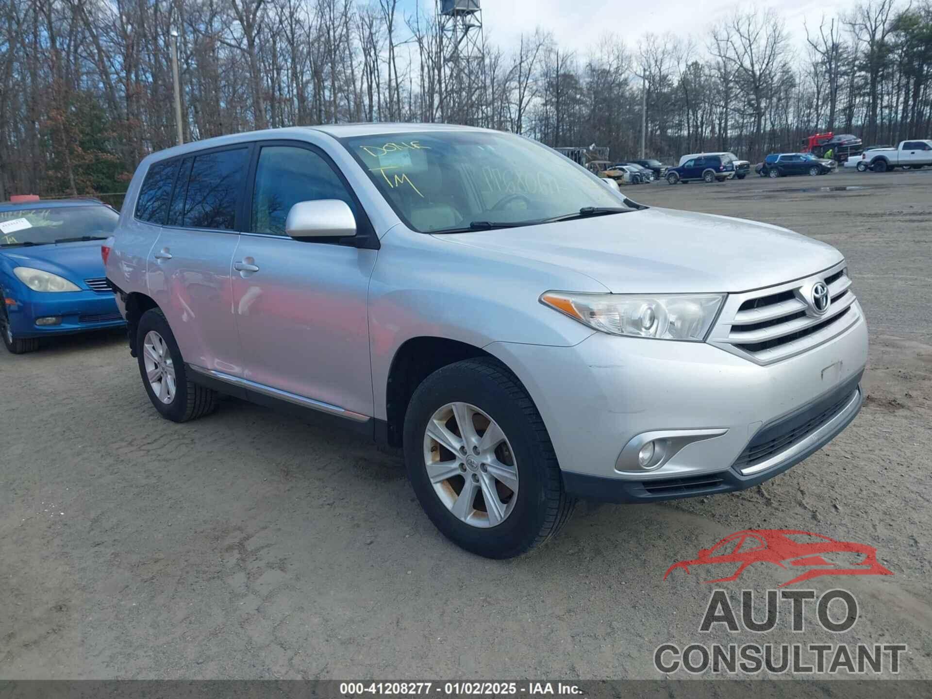 TOYOTA HIGHLANDER 2012 - 5TDBK3EH0CS124337