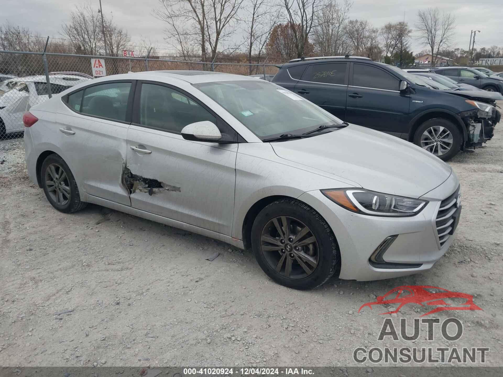HYUNDAI ELANTRA 2018 - 5NPD84LF6JH245472