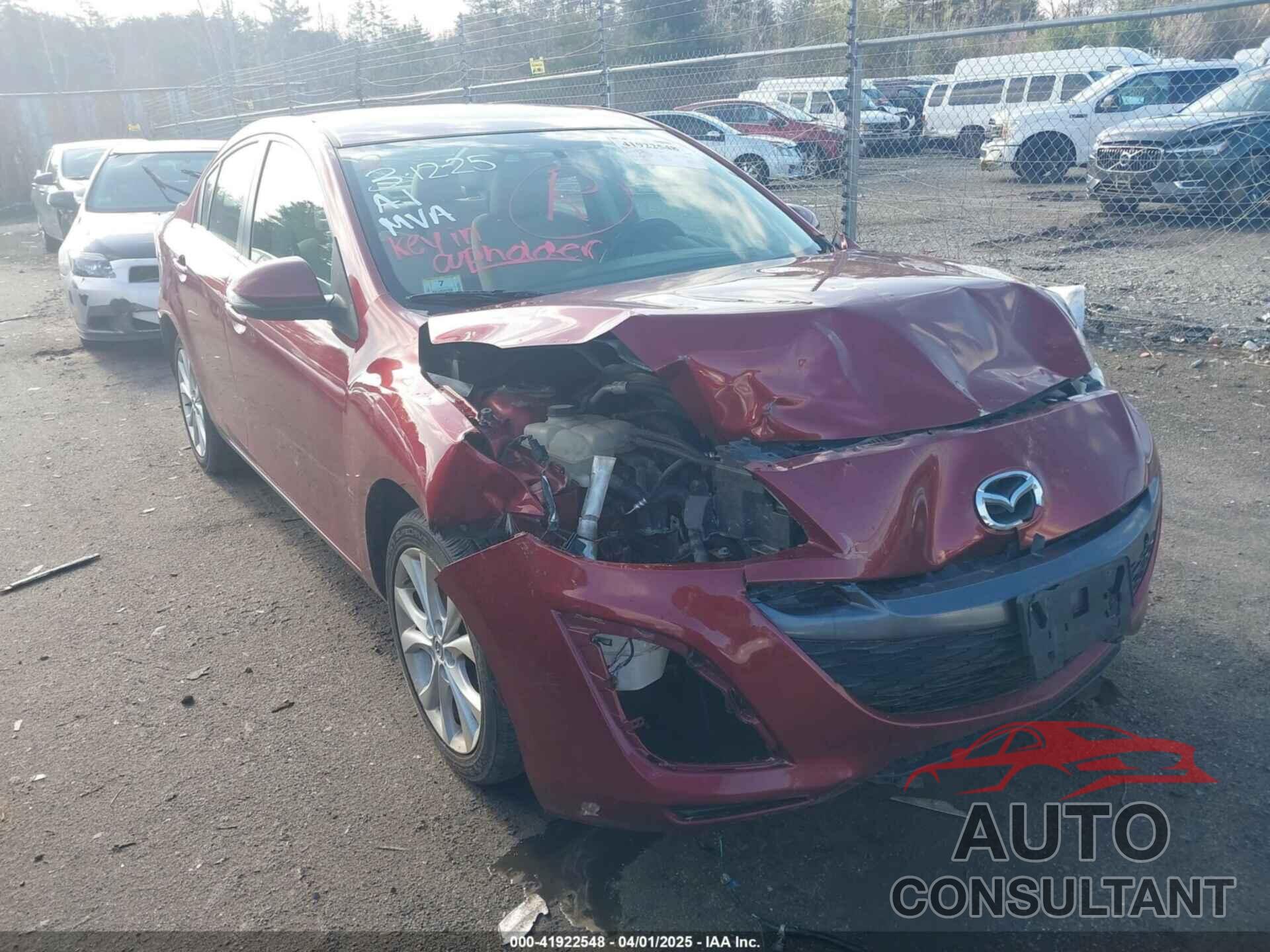 MAZDA MAZDA3 2010 - JM1BL1S69A1184809