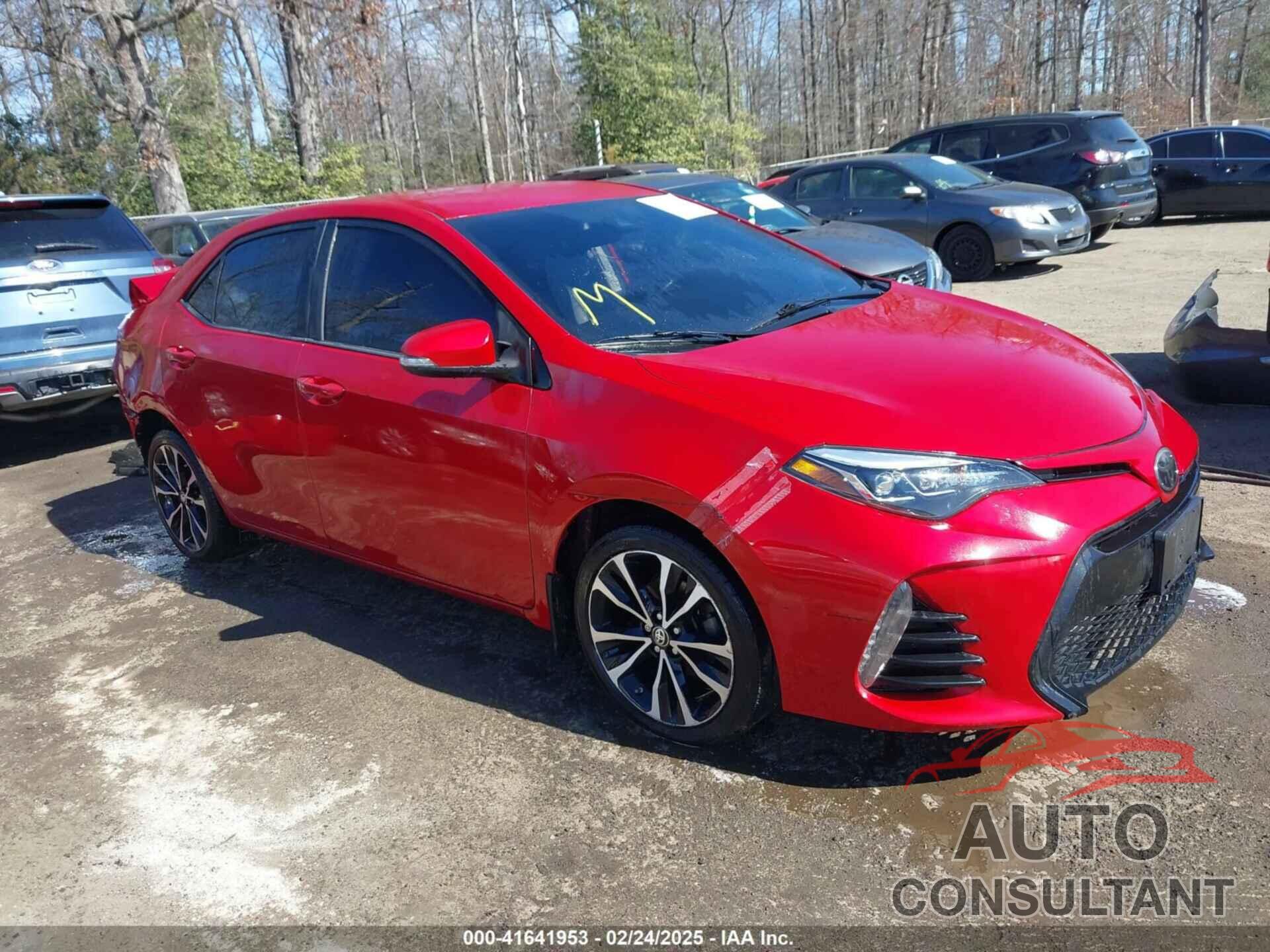 TOYOTA COROLLA 2019 - 2T1BURHE5KC152513