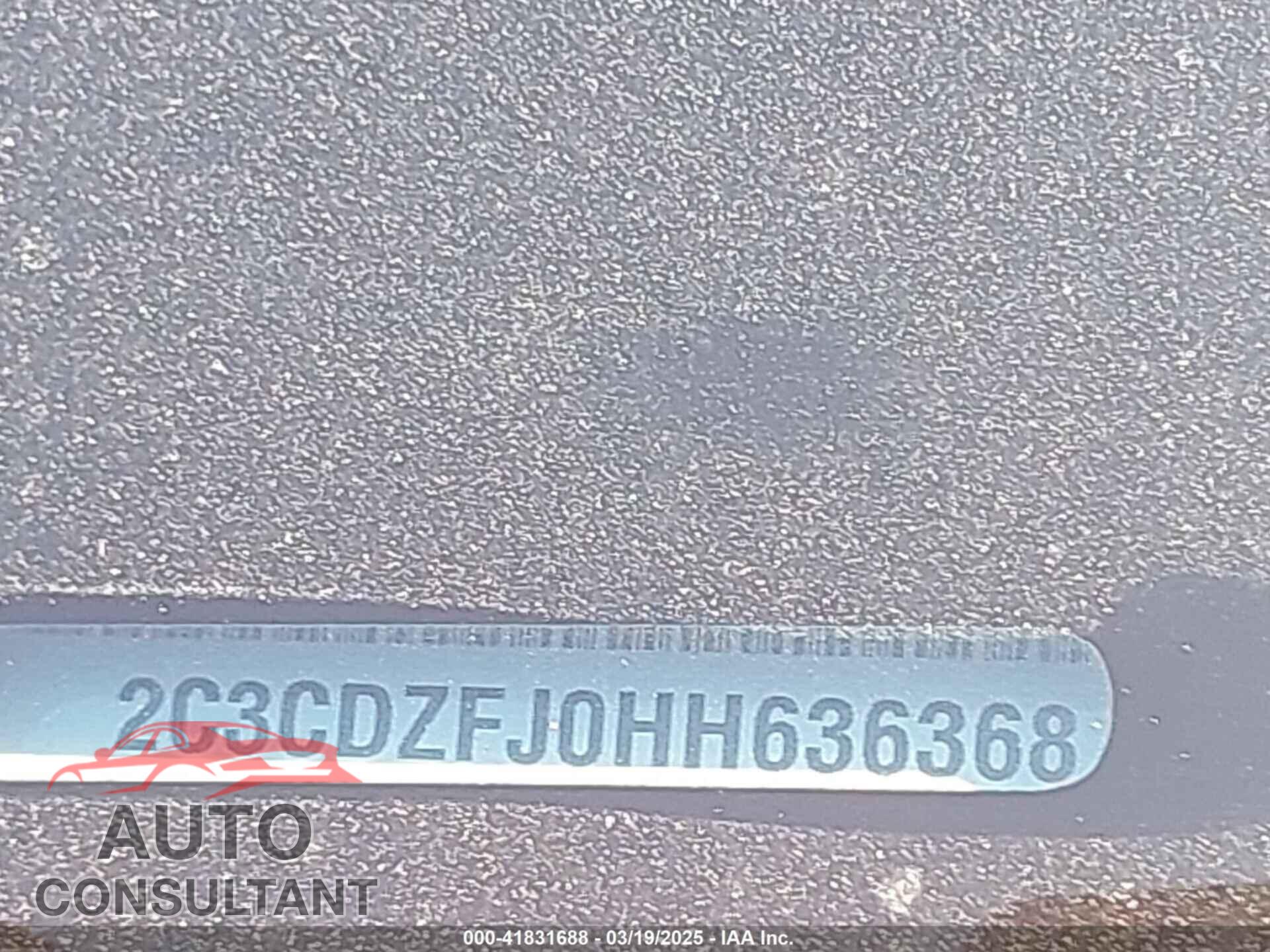 DODGE CHALLENGER 2017 - 2C3CDZFJ0HH636368