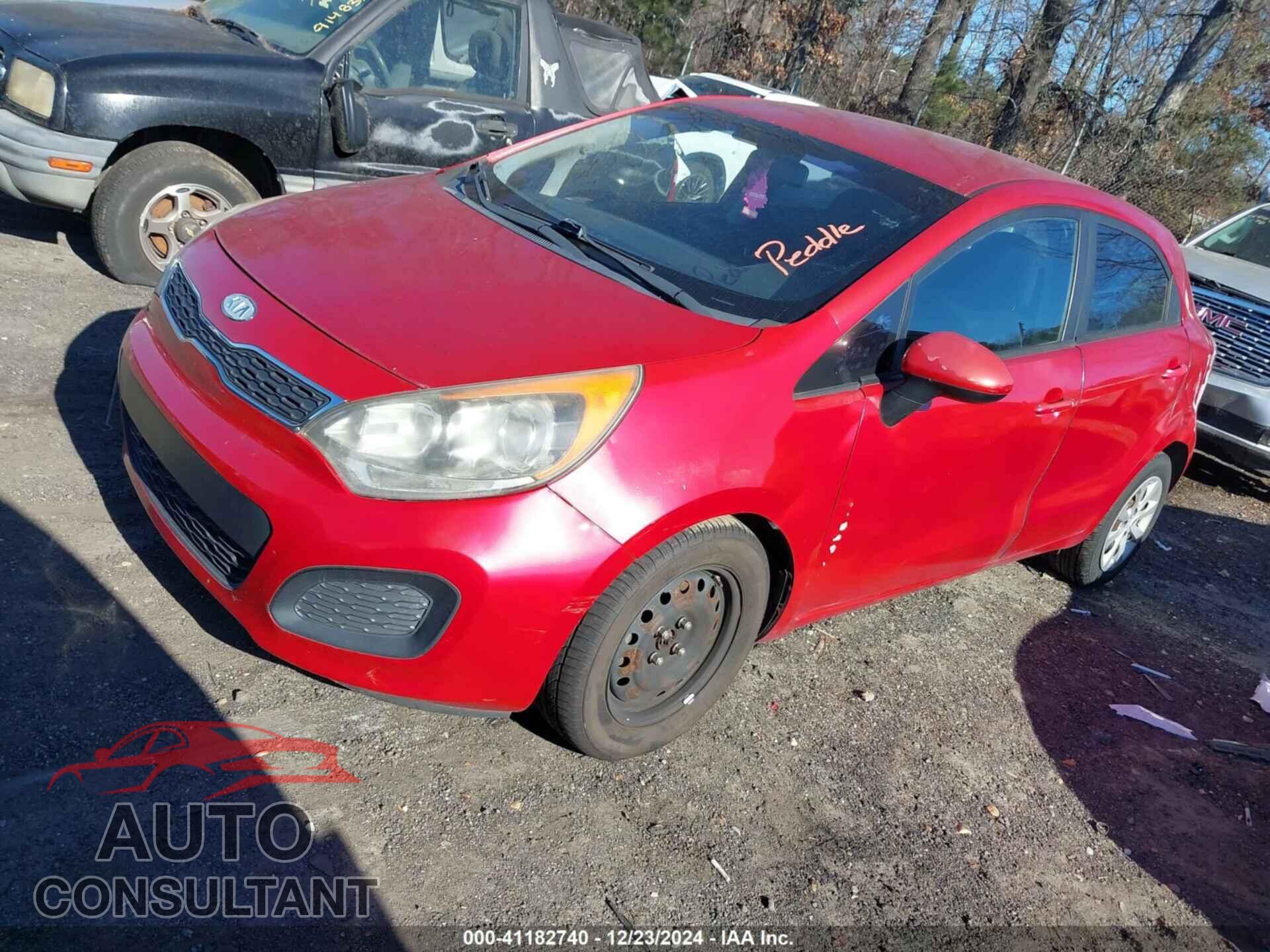 KIA RIO5 2012 - KNADN5A32C6004557