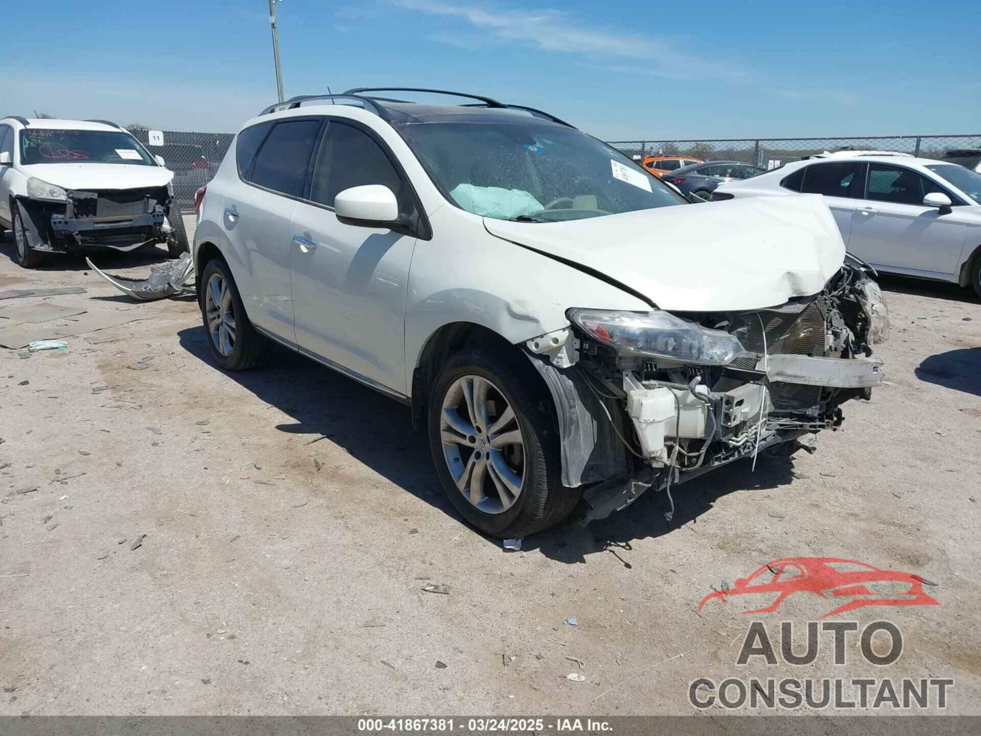 NISSAN MURANO 2011 - JN8AZ1MU2BW053431