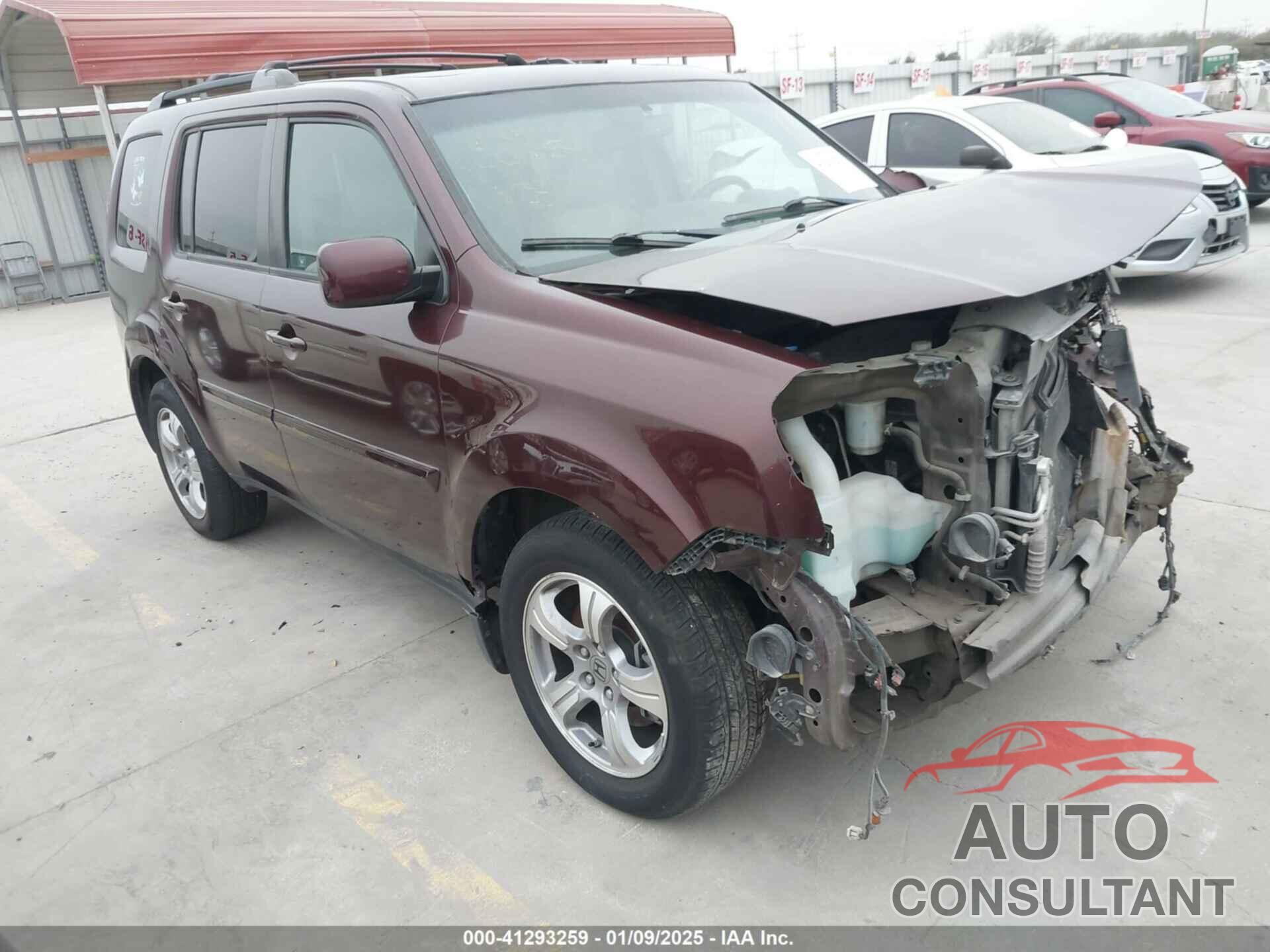 HONDA PILOT 2012 - 5FNYF4H54CB016121