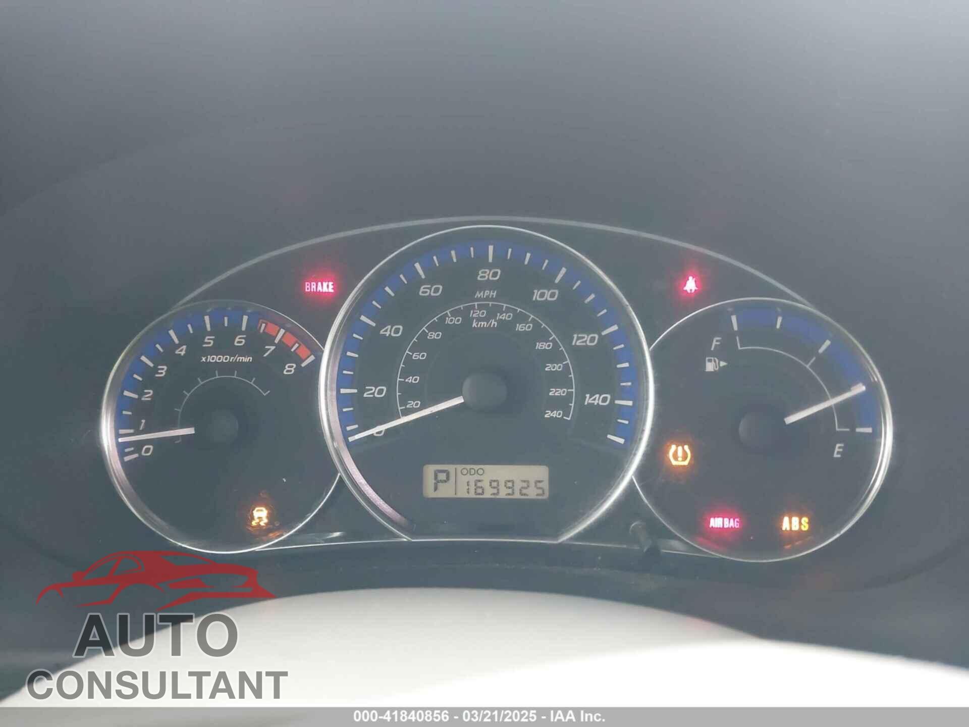 SUBARU FORESTER 2012 - JF2SHABC5CH470482
