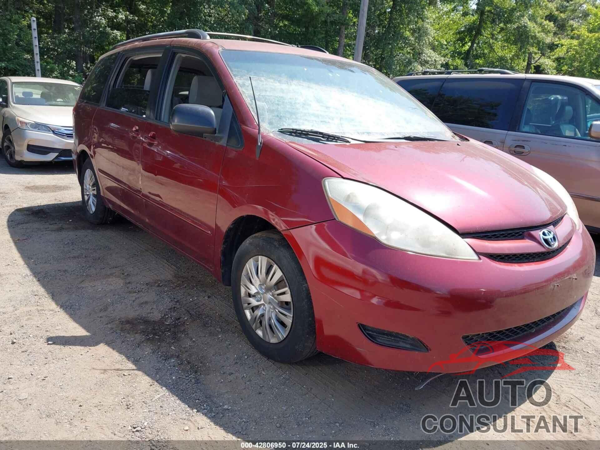 TOYOTA SIENNA 2009 - 5TDZK23C59S246958