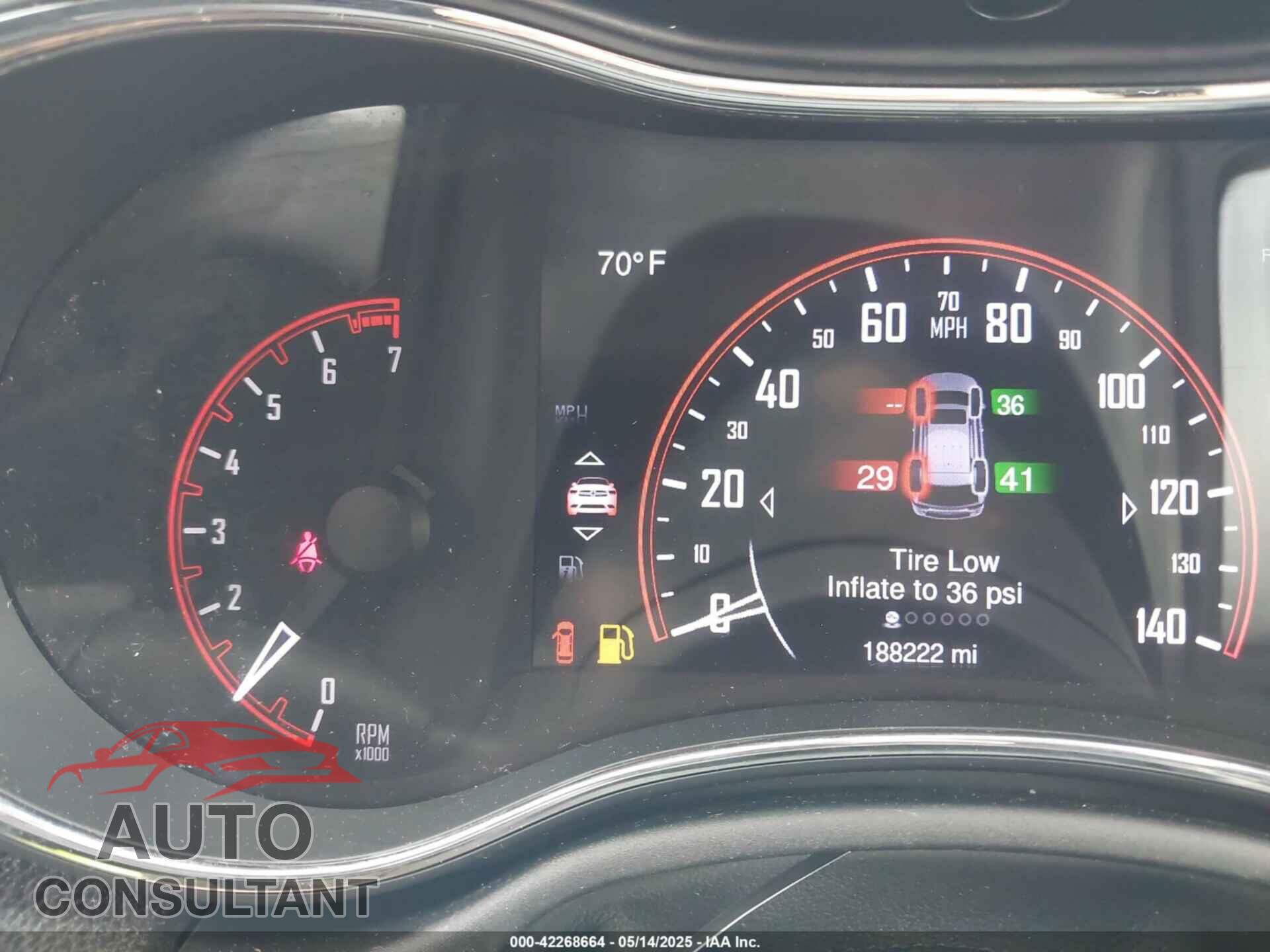 DODGE DURANGO 2014 - 1C4RDJAG4EC287314